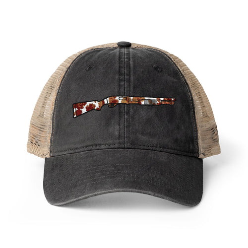 Cow Print Shotgun Women's Washed Mesh-Back Cap