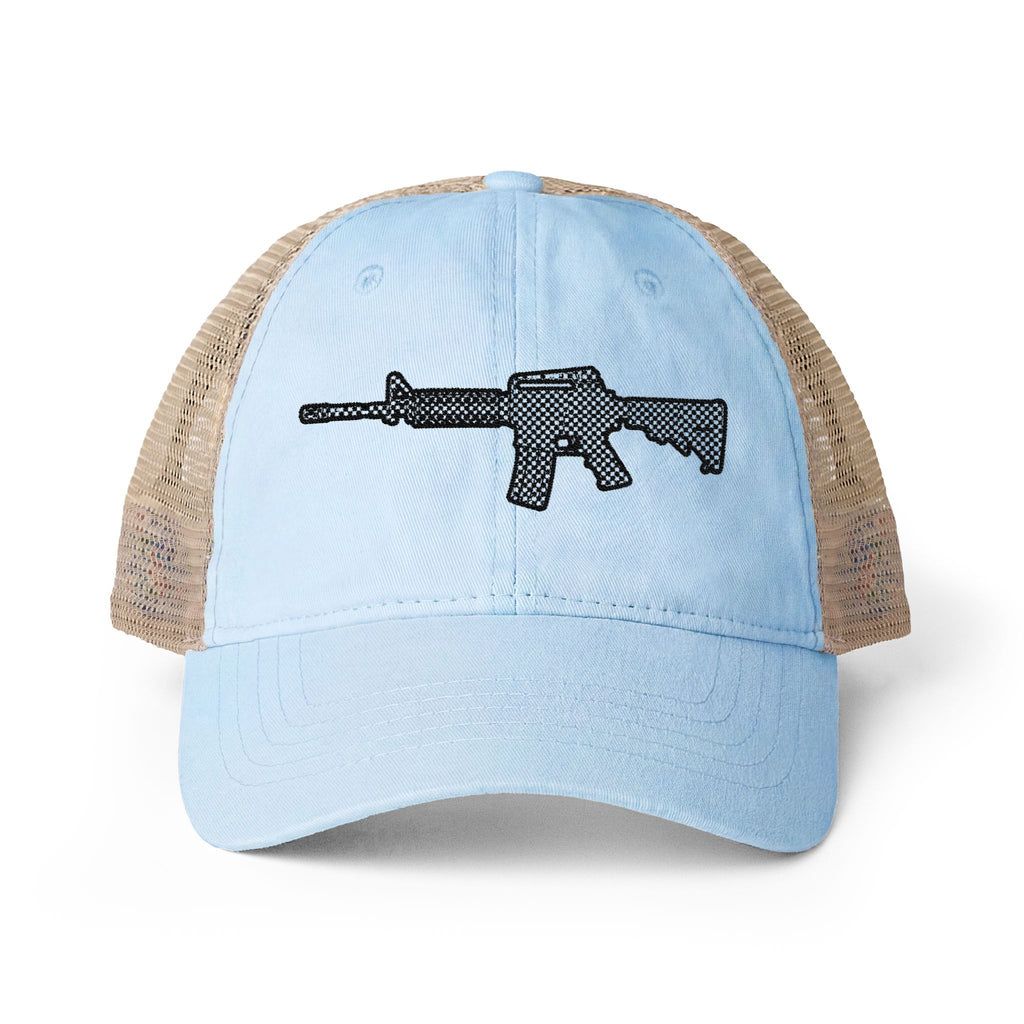 The Checker Collection- AR Rifle-Women's Washed Mesh-Back Cap