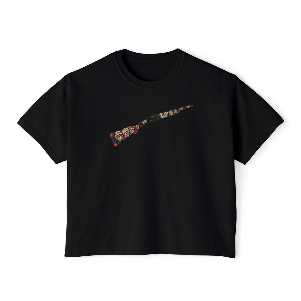 The Sugar Skull Collection -Shotgun- Women’s Boxy Tee