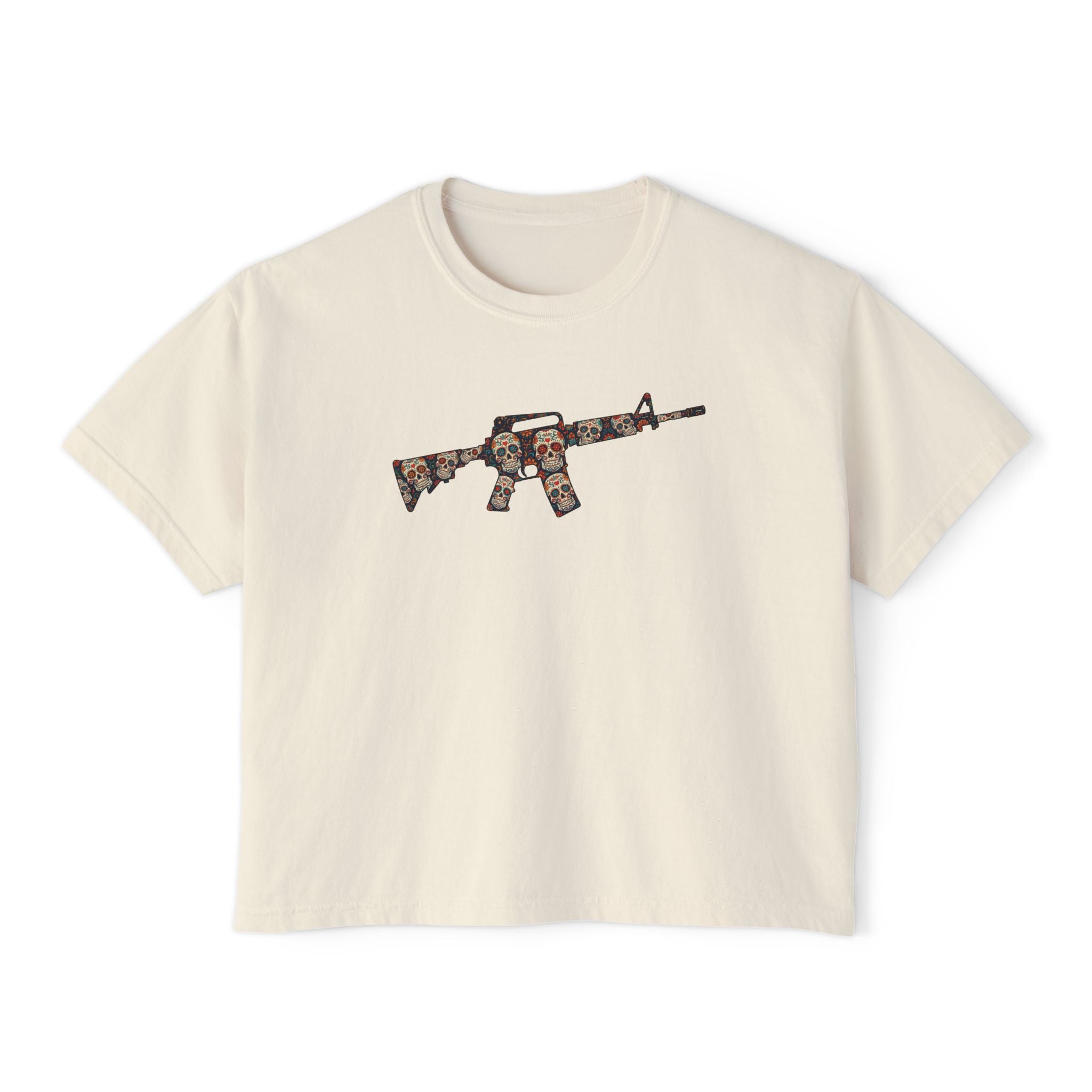 The Sugar Skull Collection -AR Rifle- Women’s Boxy Tee