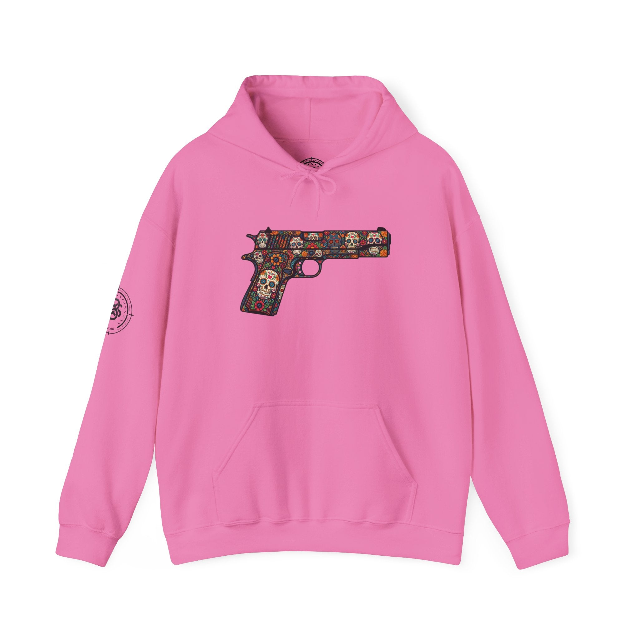 Sugar Skull Pistol Graphic Hoodie