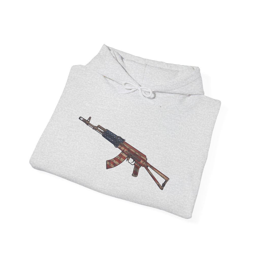 United States Flag AK-47 Graphic Hoodie