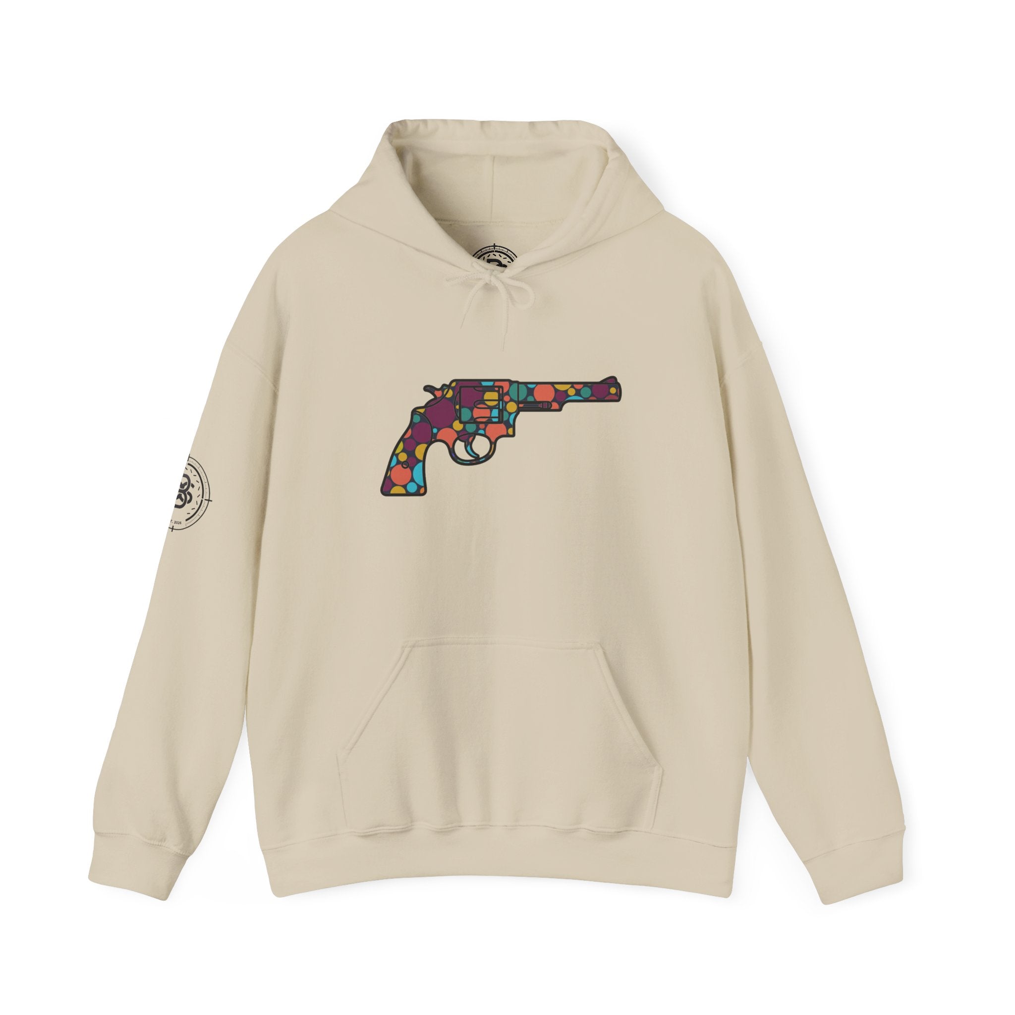 Revolver Dot Silhouette-Hooded Sweatshirt