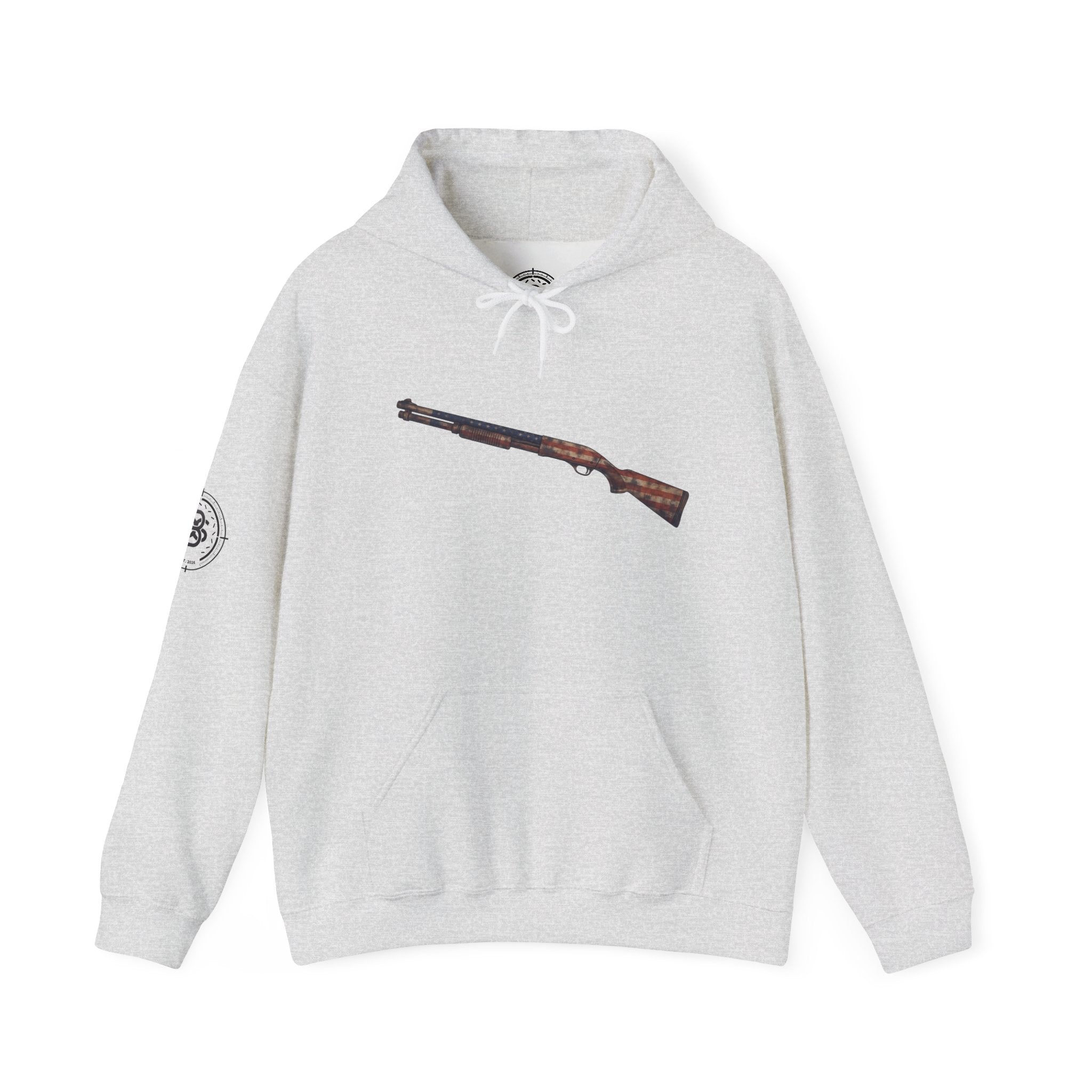 United States Flag Shotgun Graphic Hoodie