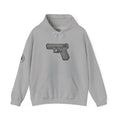 Checker Pistol Silhouette Hoodie - Graphic Pistol Pullover