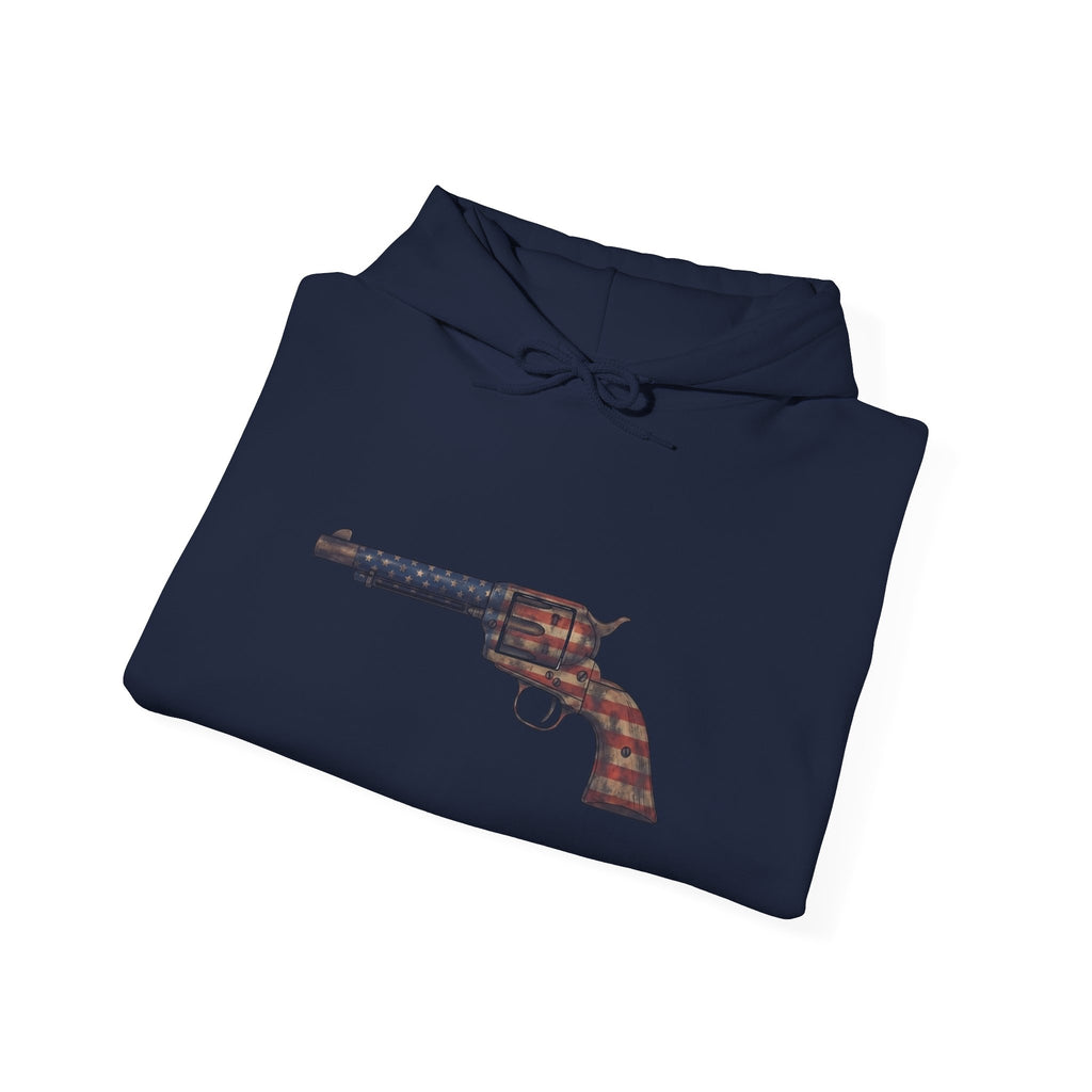 United States Flag Revolver Graphic Hoodie