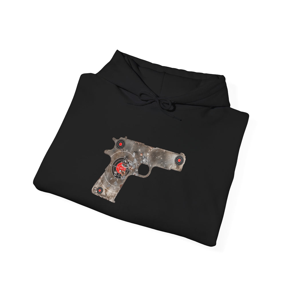 Vintage Metal Pistol Graphic Hoodie