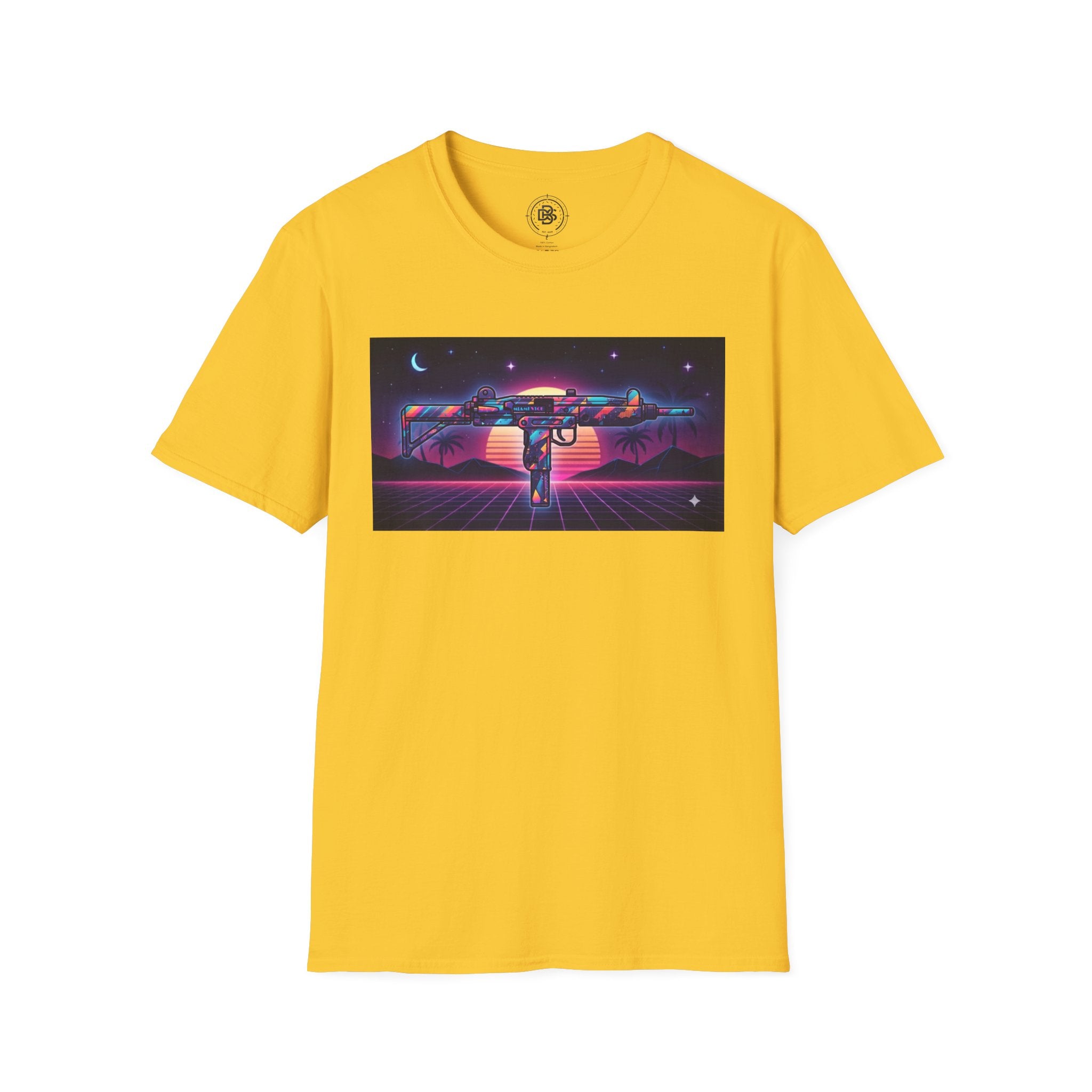 The Men's Collection- 80's Retro UZI-Softstyle T-Shirt
