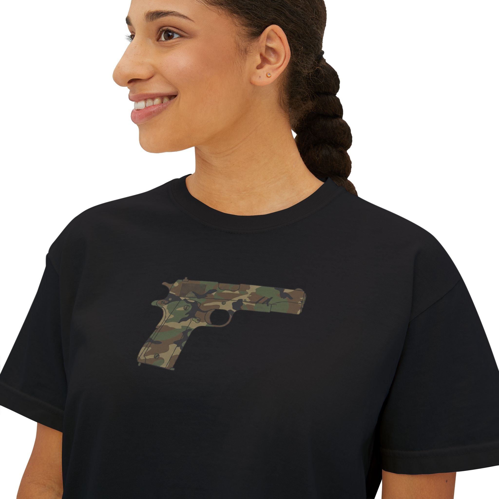 The Camo Collection- Pistol- Women's Boxy T's