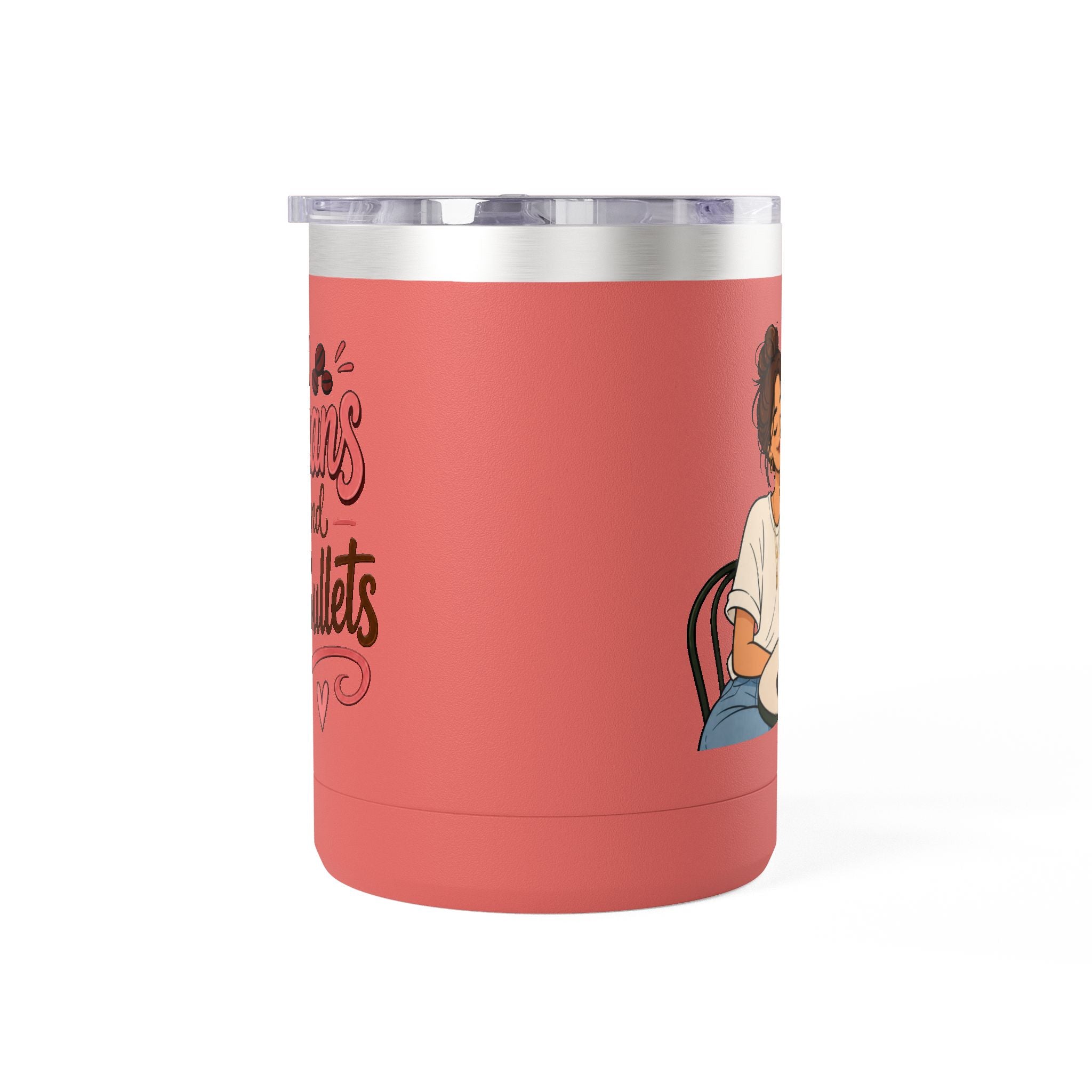 Beans and Bullets-15oz Travel Mug Tumbler