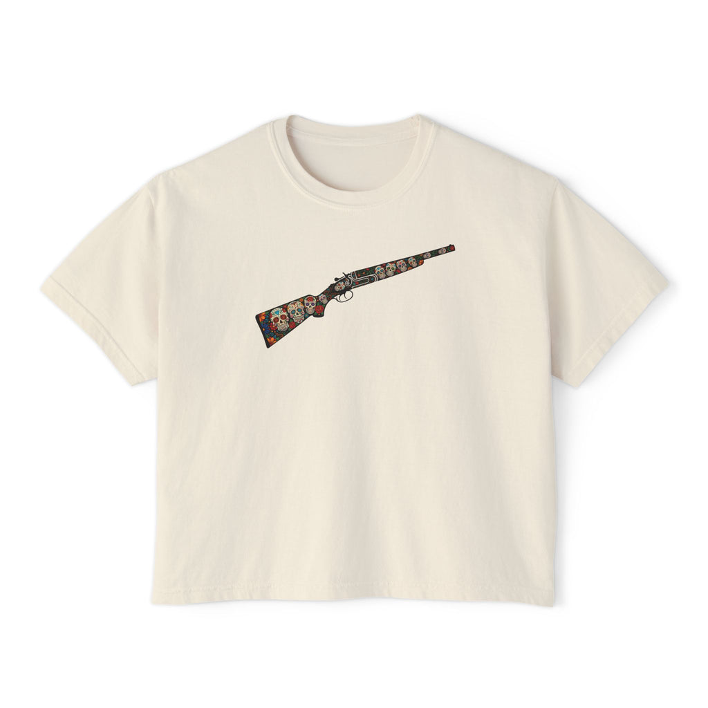 The Sugar Skull Collection -Shotgun- Women’s Boxy Tee