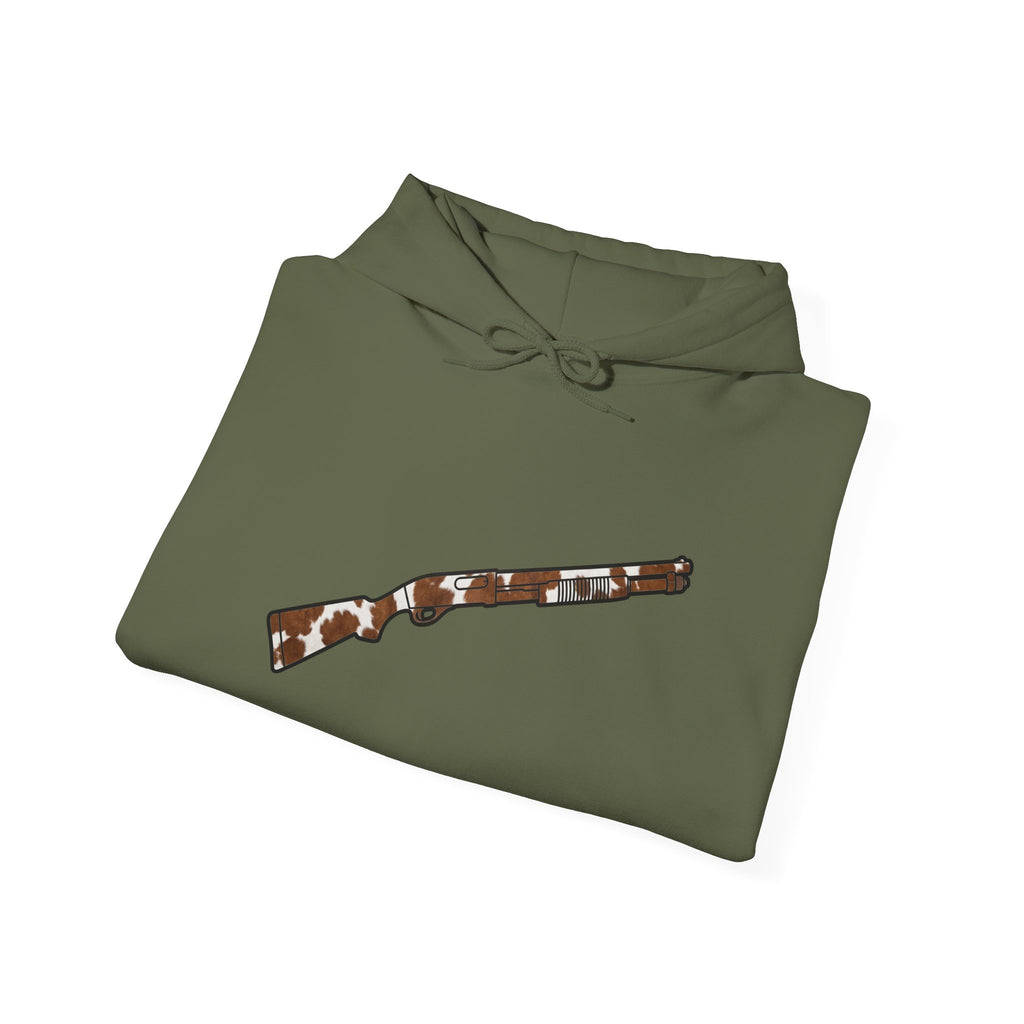 Cow Hide Shotgun Silhouette Hoodie