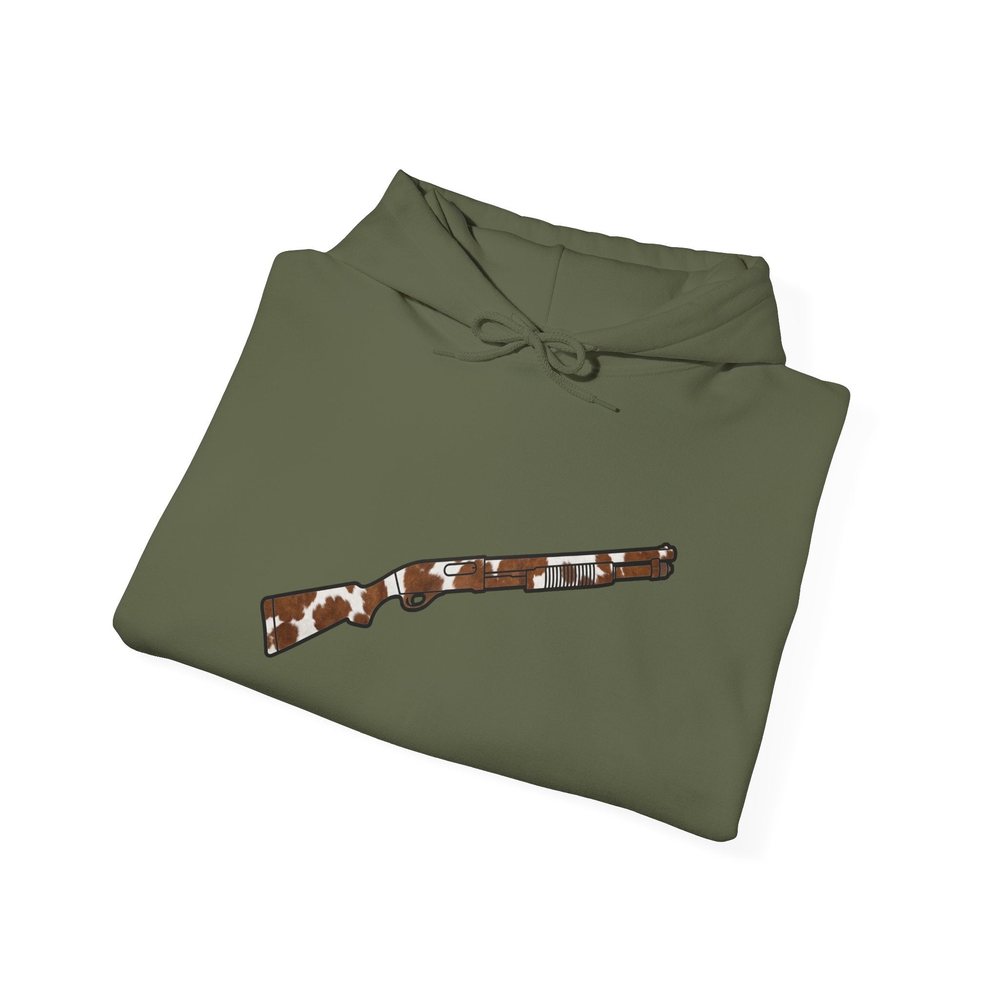 Cow Hide Shotgun Silhouette Hoodie