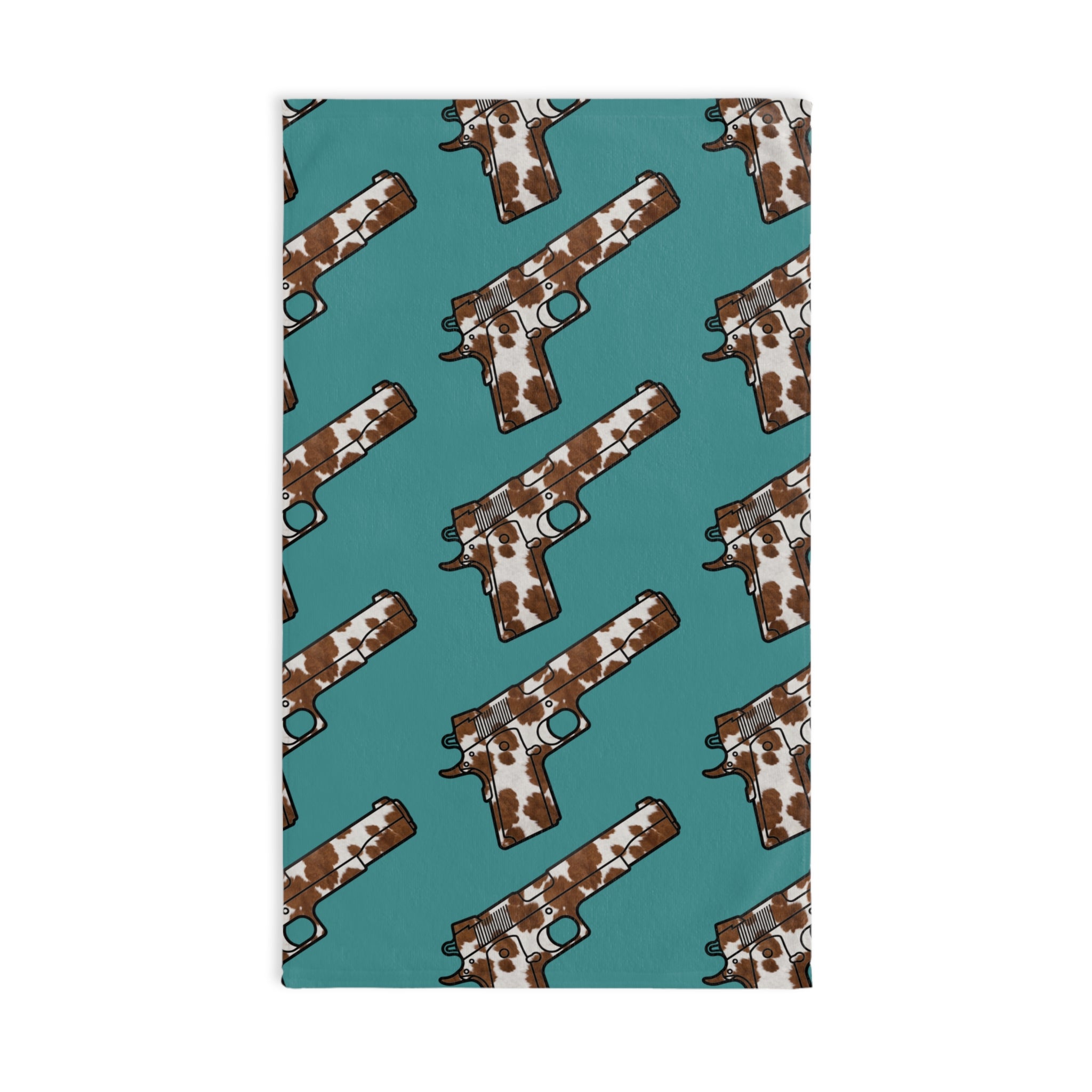 Cowhide Cowboy Hand Towel — Great for the range bag