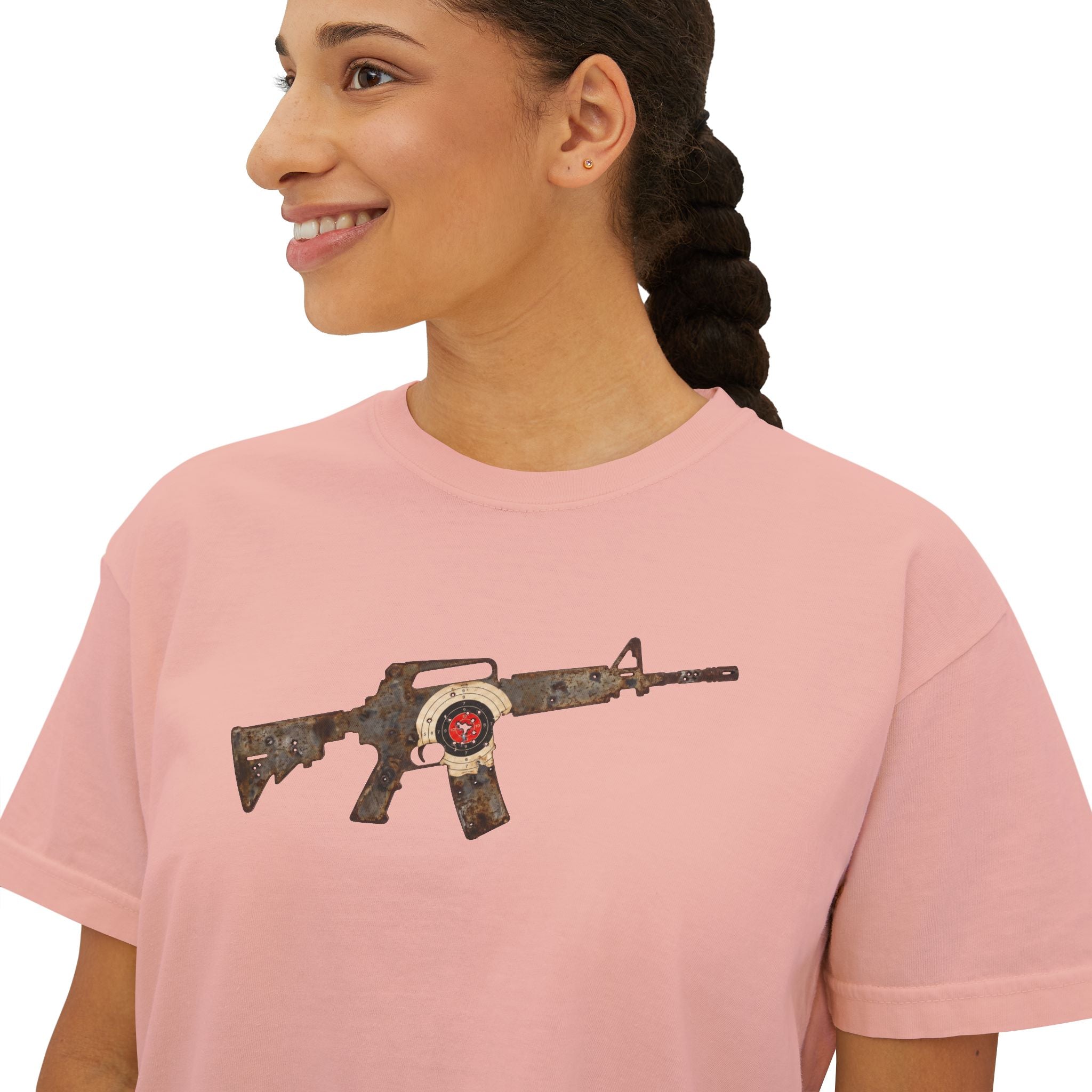 The Target Collection- AR Rifle-Women’s Boxy Tee