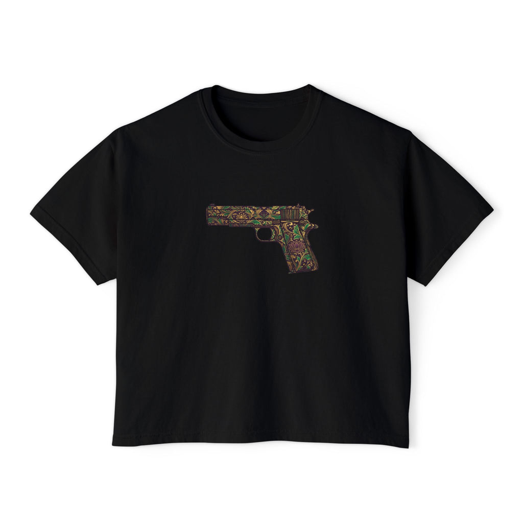 The Floral Collection-Pistol- Women's Boxy Tee