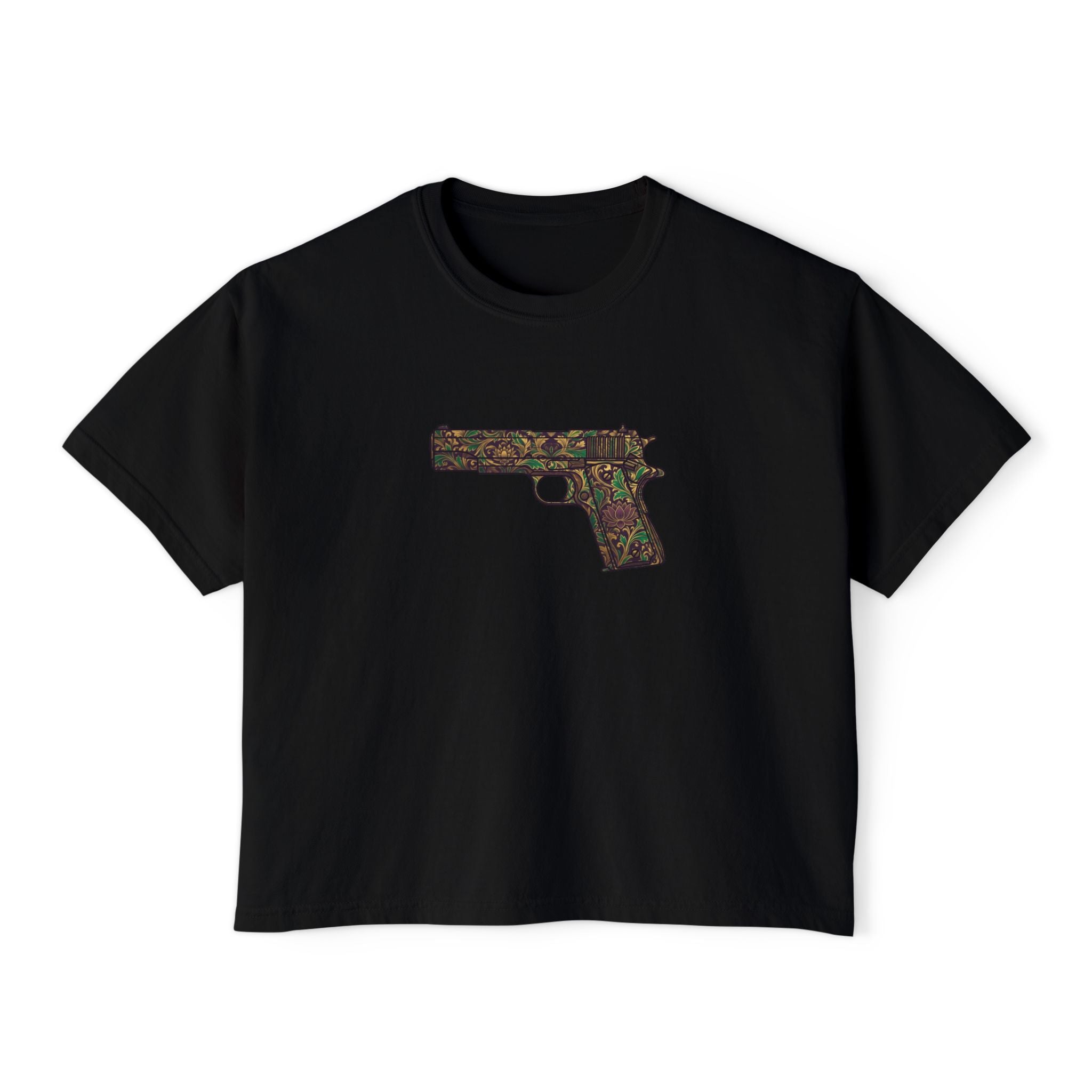 The Floral Collection-Pistol- Women's Boxy Tee