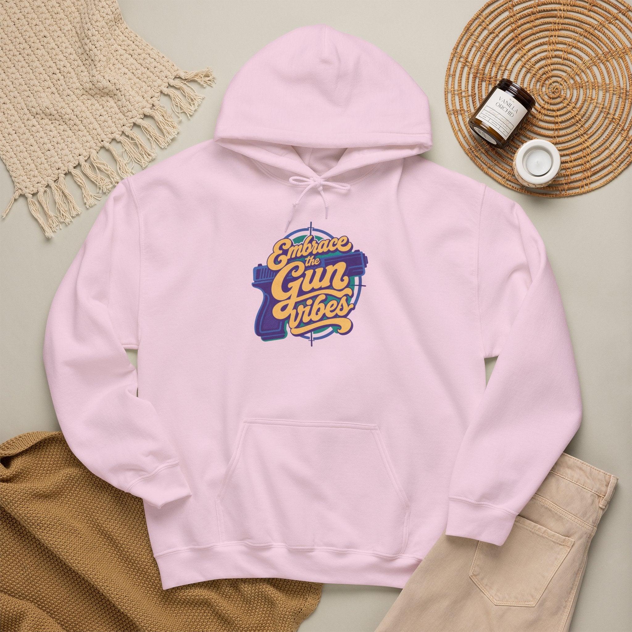 Embrace Gun Vibes Hoodie — Retro