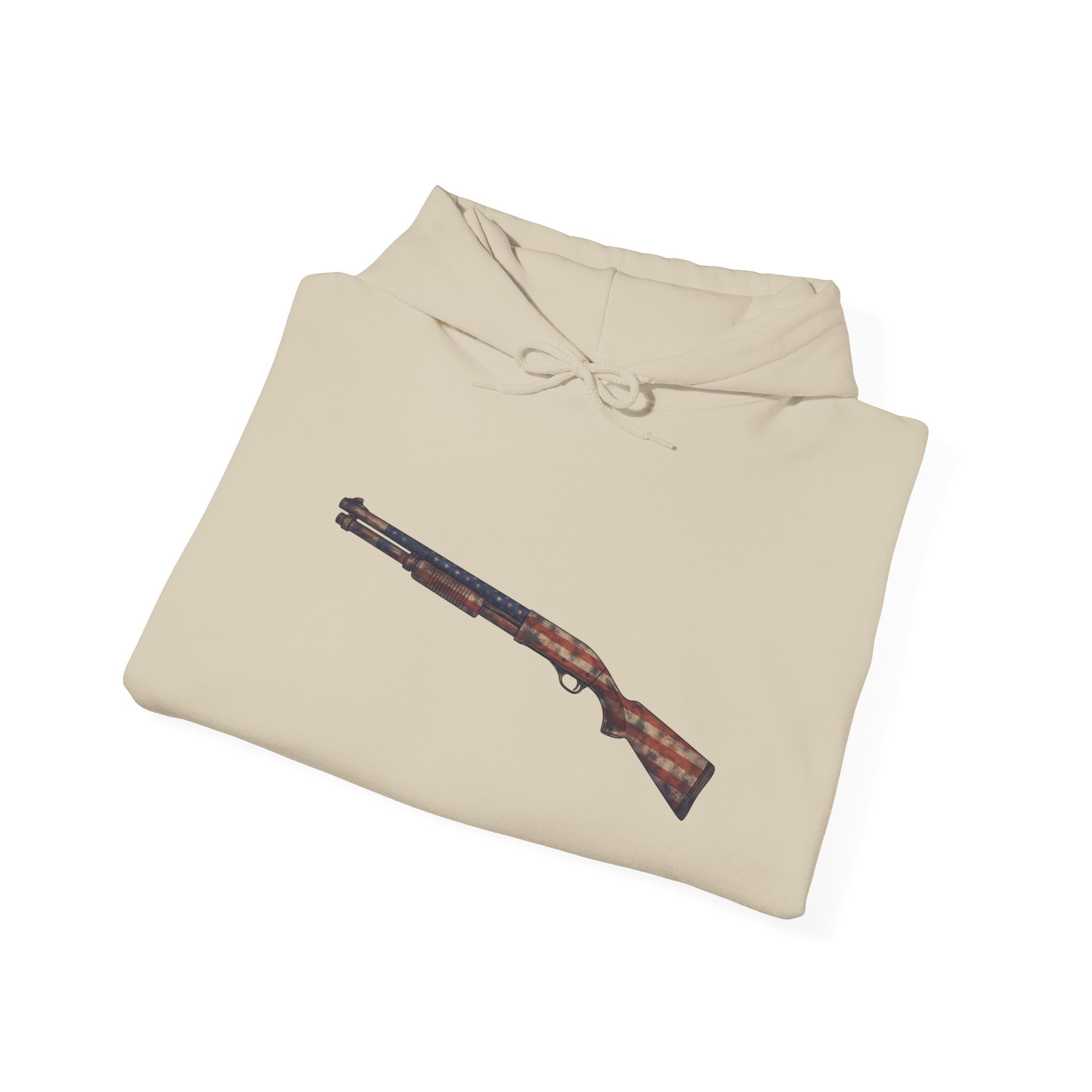 United States Flag Shotgun Graphic Hoodie