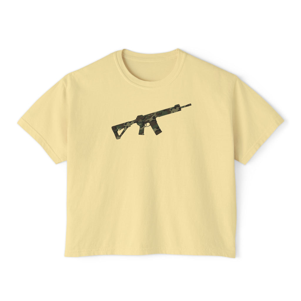 The Camo Collection-AR-Style Rifle- Women's Boxy Tee
