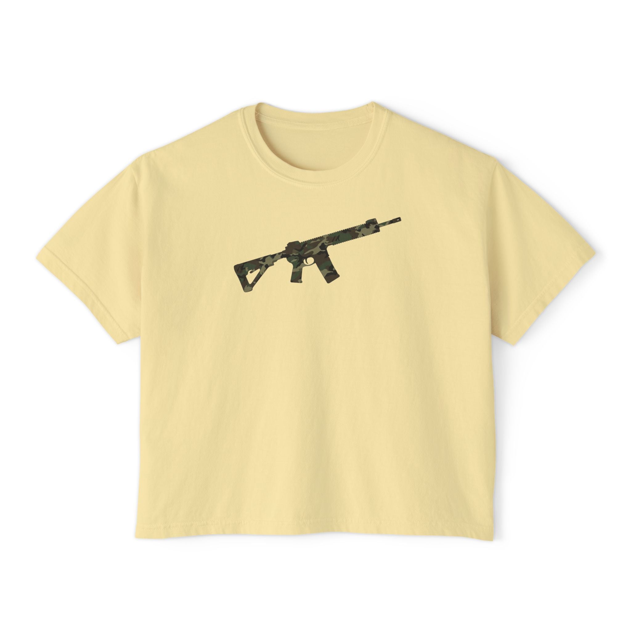 The Camo Collection-AR-Style Rifle- Women's Boxy Tee