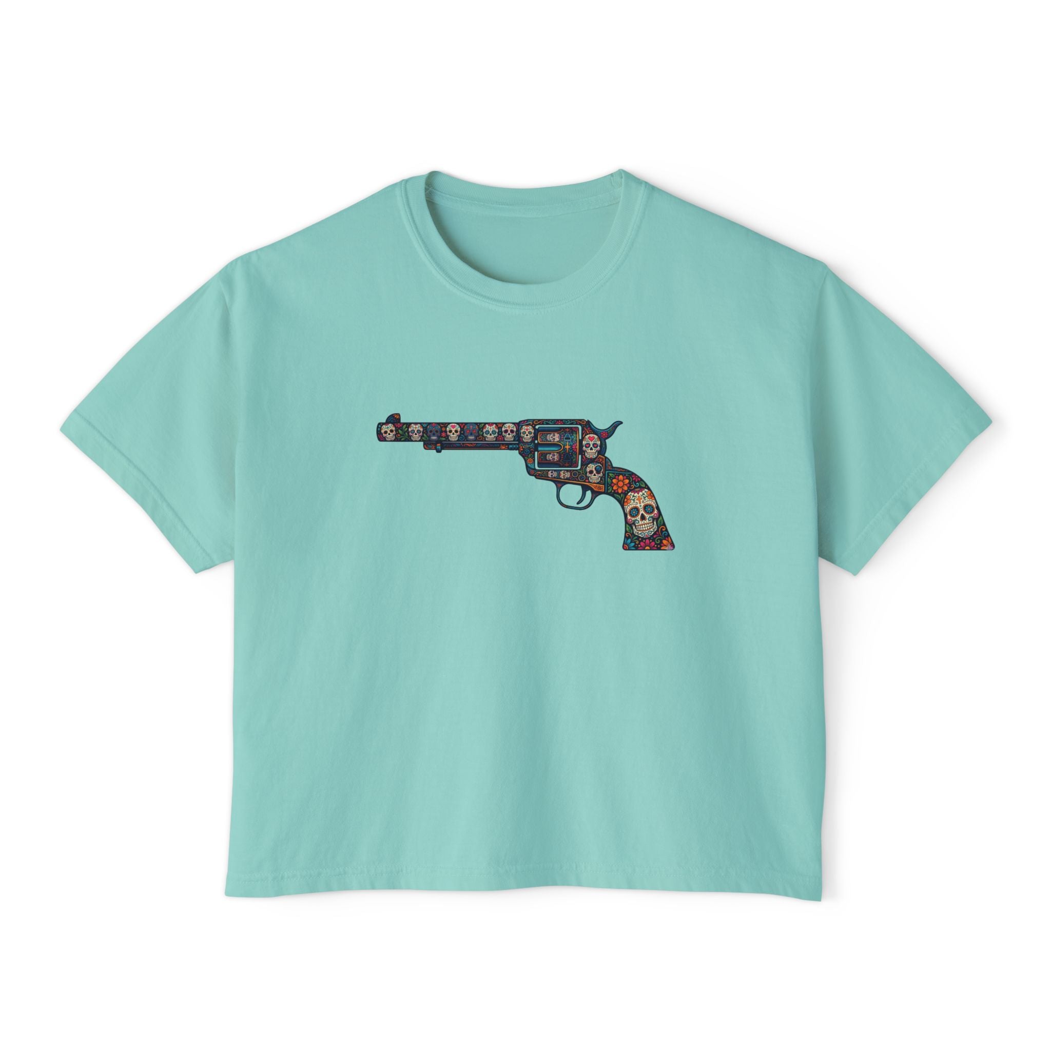 The Sugar Skull Collection -Revolver- Women’s Boxy Tee