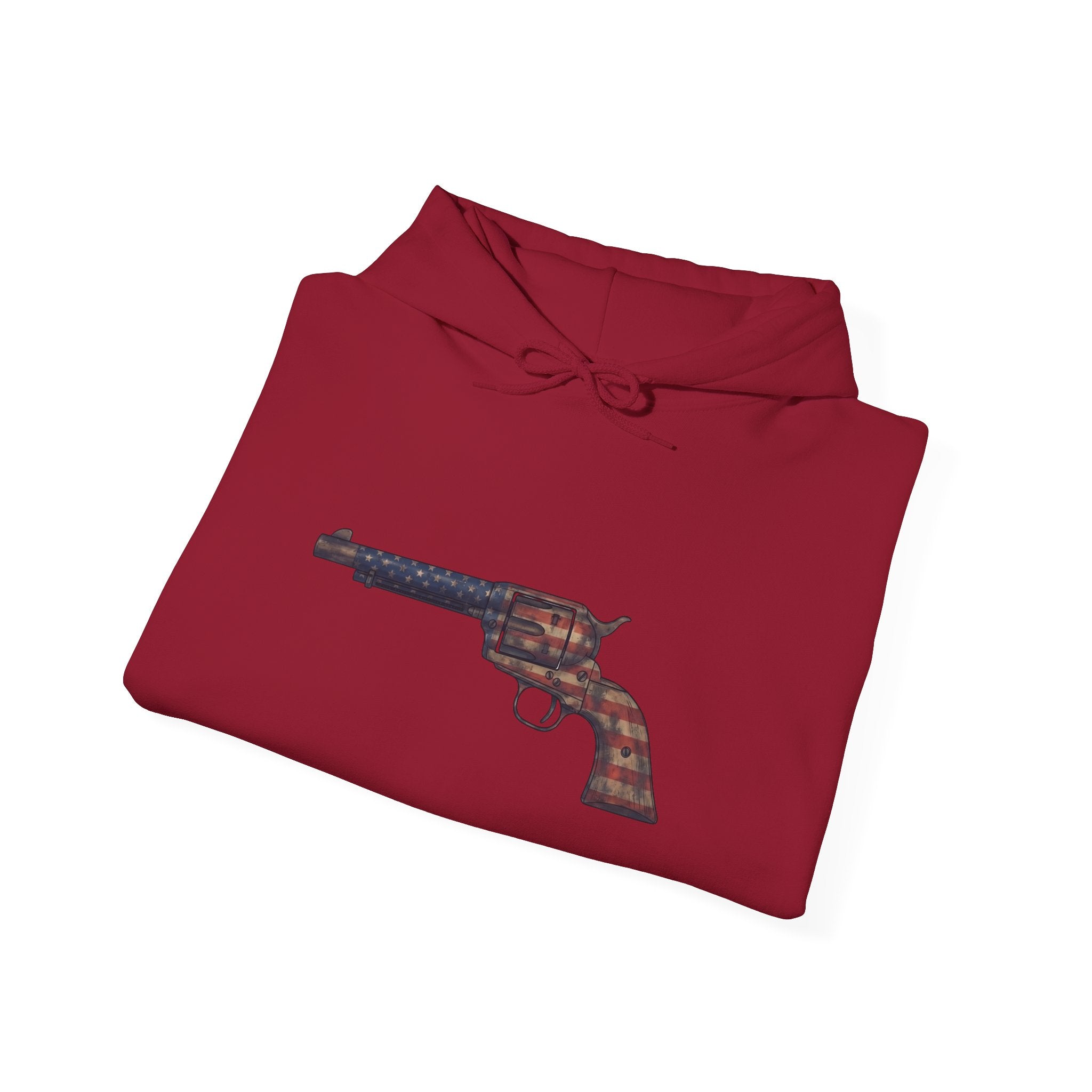 United States Flag Revolver Graphic Hoodie
