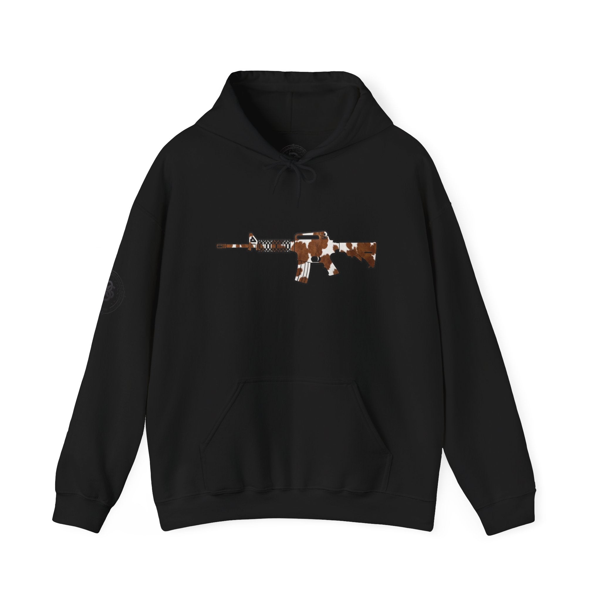 Cowhide AR Rifle Silhouette Hoodie