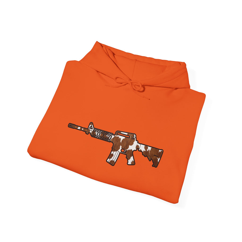 Cowhide AR Rifle Silhouette Hoodie