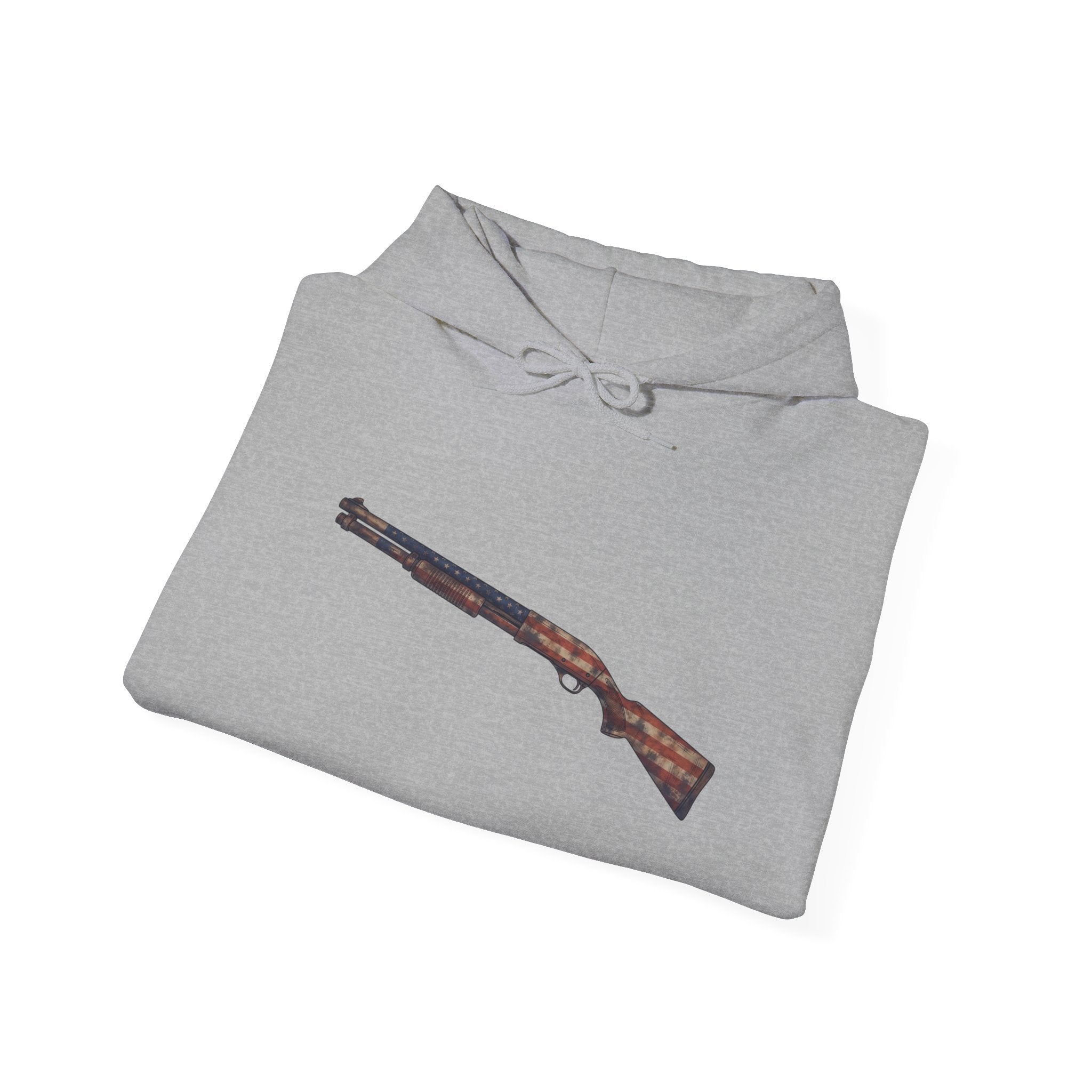 United States Flag Shotgun Graphic Hoodie