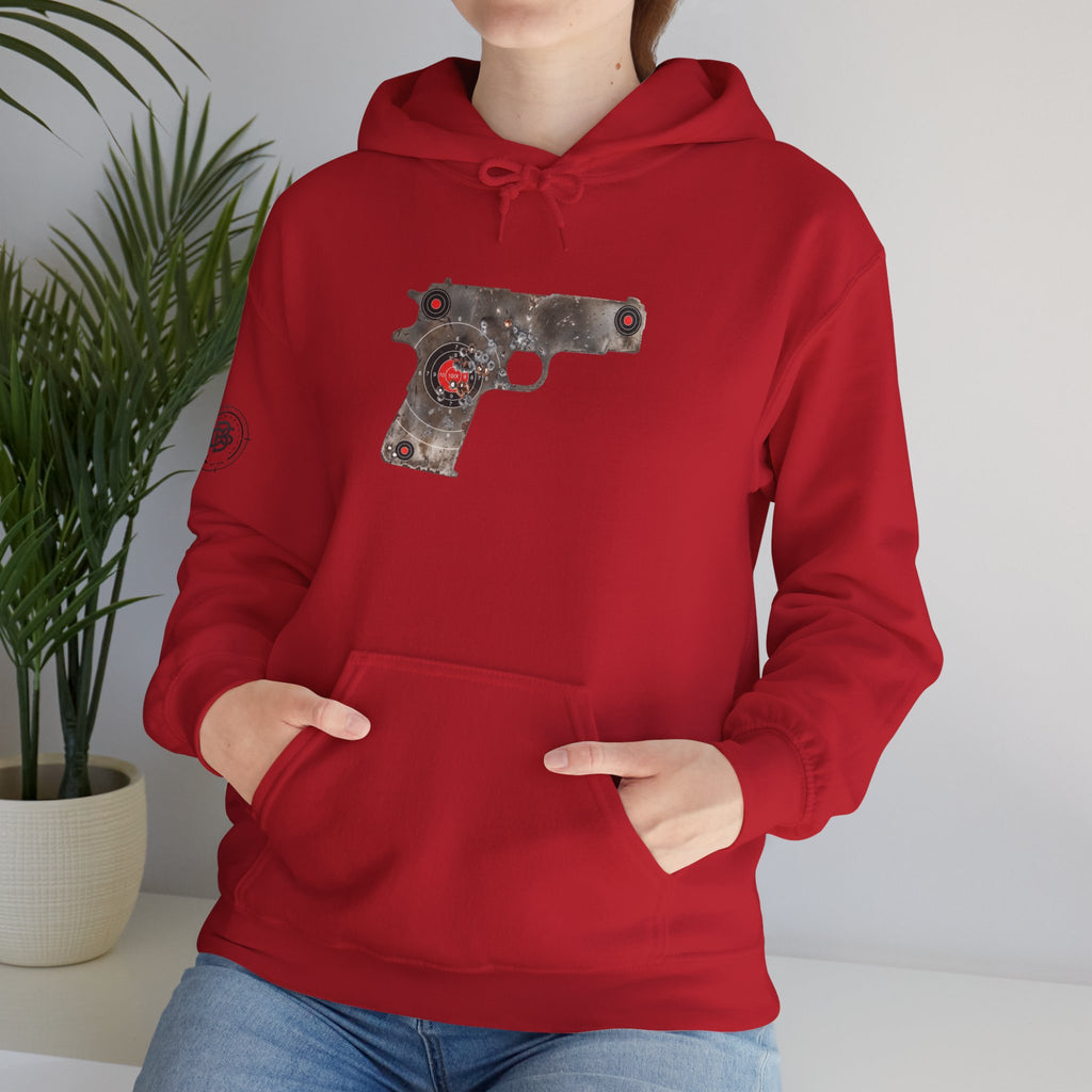 Vintage Metal Pistol Graphic Hoodie