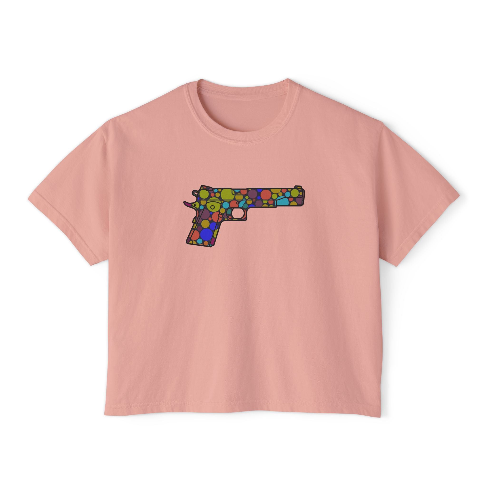 The Dot Collection- 1911 Pistol- Women's Boxy Tee