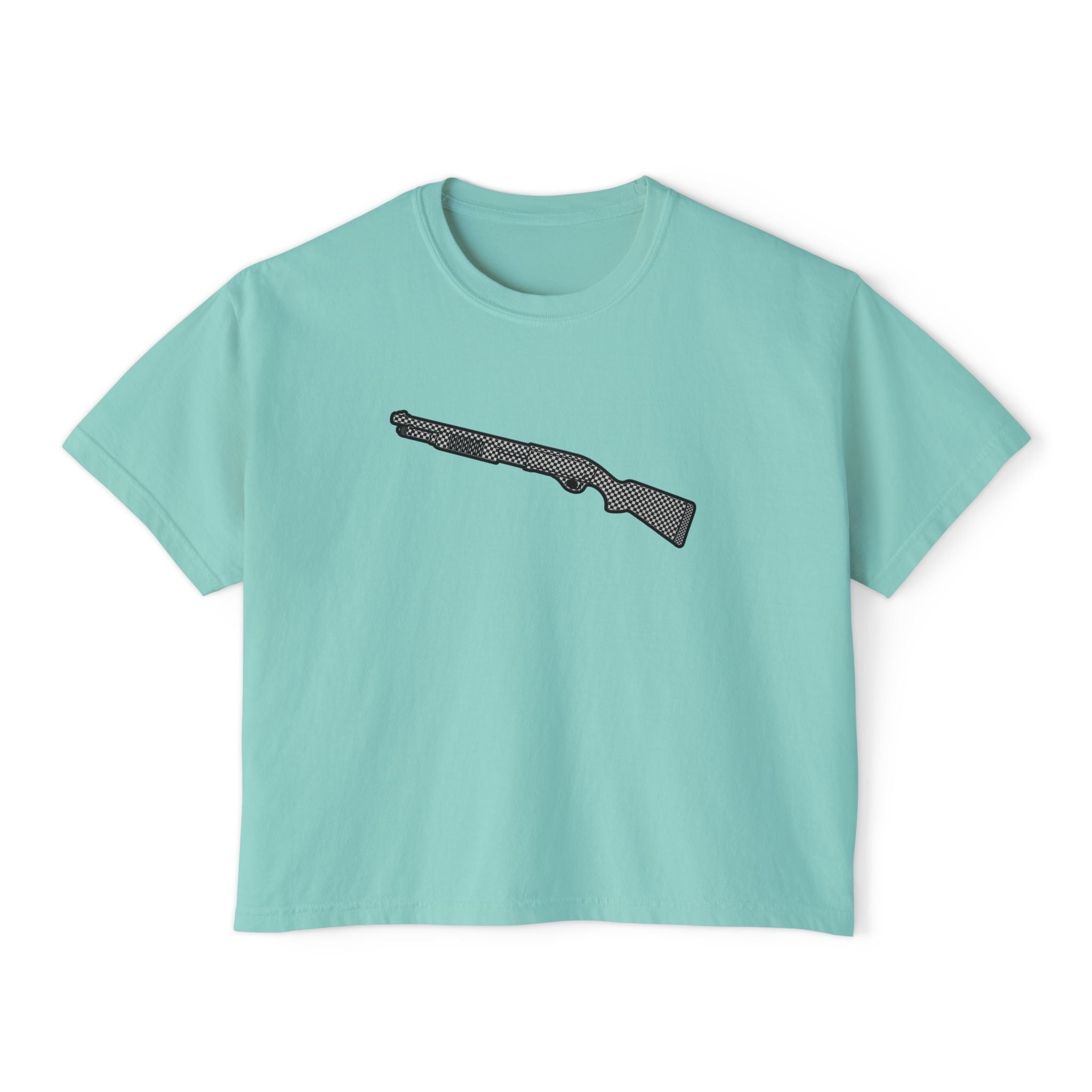 The Checker Collection-Shotgun-Women's Boxy Tee
