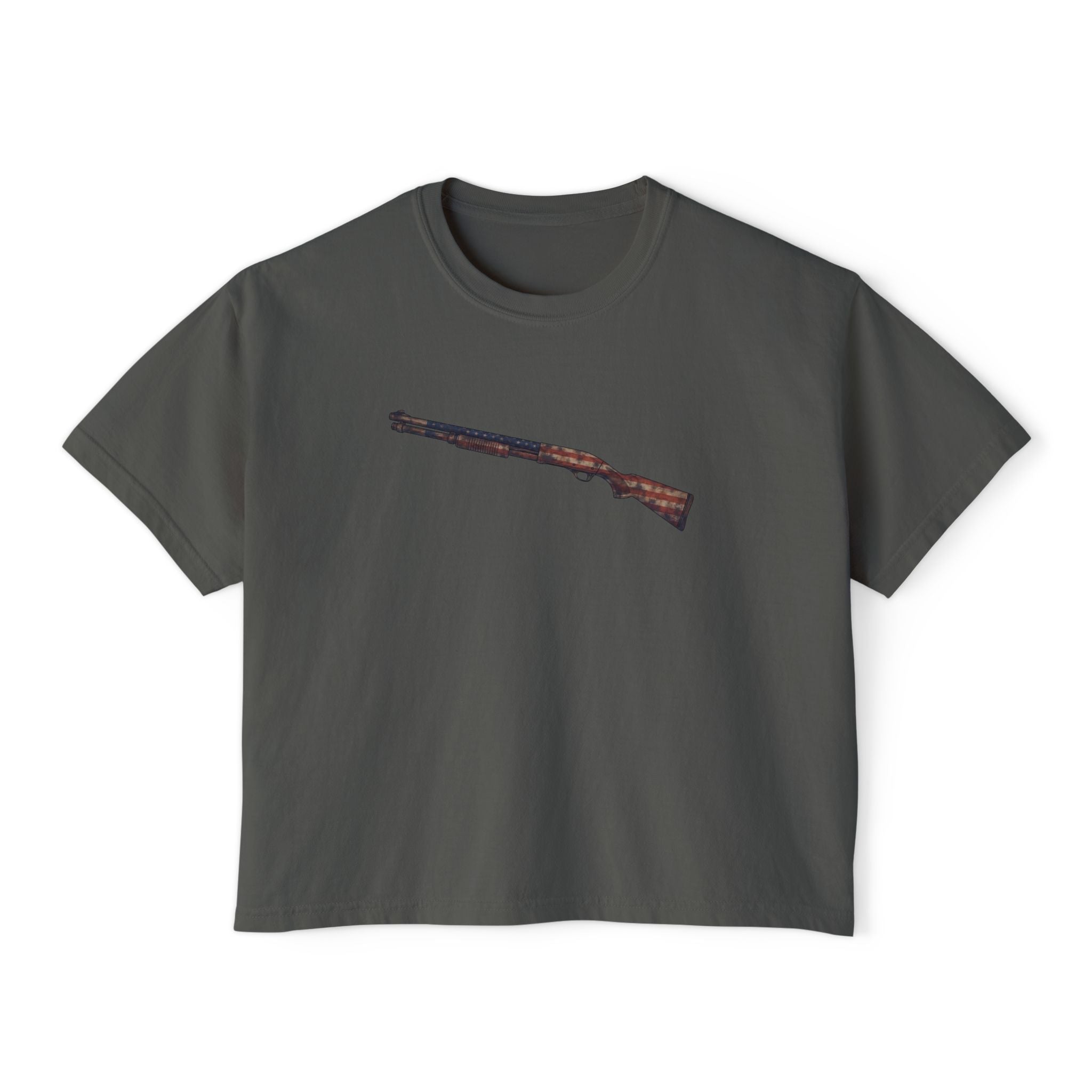 The US Flag Collection- Shotgun-Women's Boxy Tee