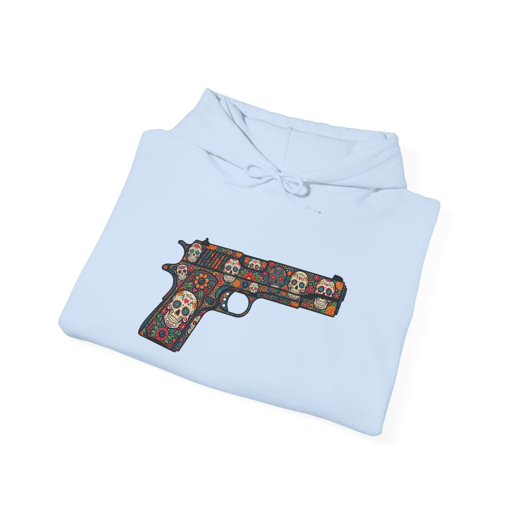 Sugar Skull Pistol Graphic Hoodie