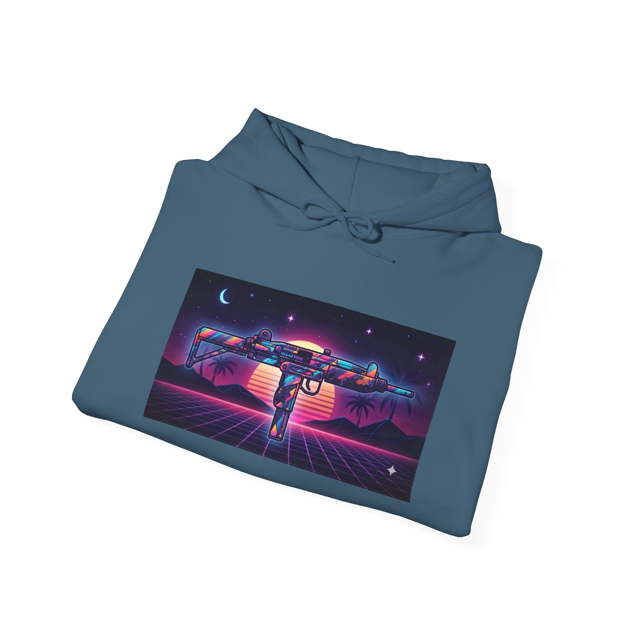 UZI Retro 80's Unisex Heavy Blend™ Hooded Sweatshirt