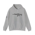 Checker Rifle Outline Graphic Hoodie