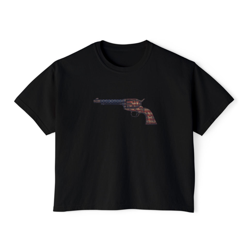 The US Flag Collection-Revolver- Women's Boxy Tee