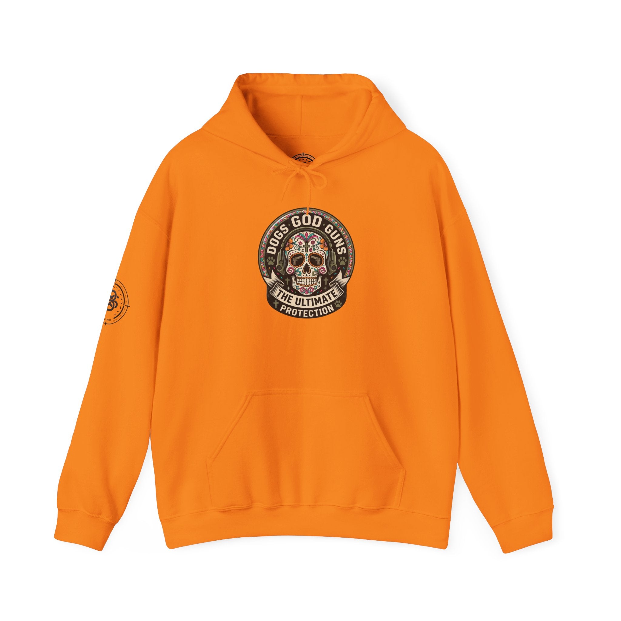 "Dogs God Guns: The Ultimate Protection- Graphic Hoodie