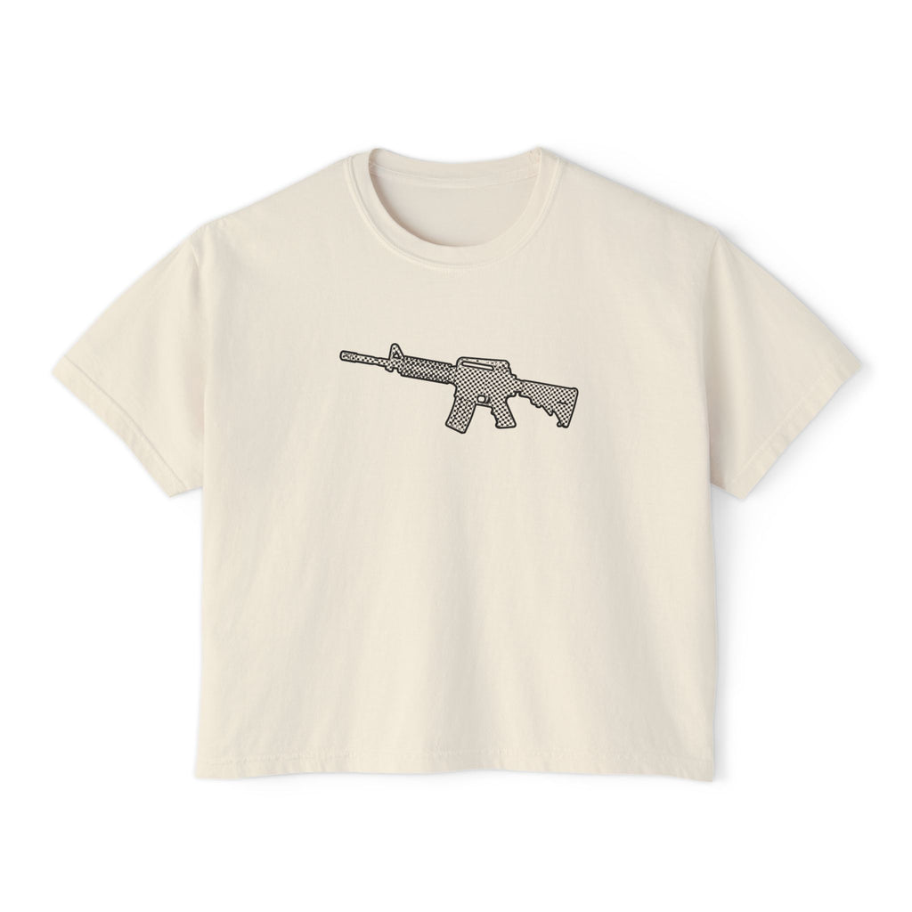The Checker Collection-AR Rifle-Women's Boxy Tee