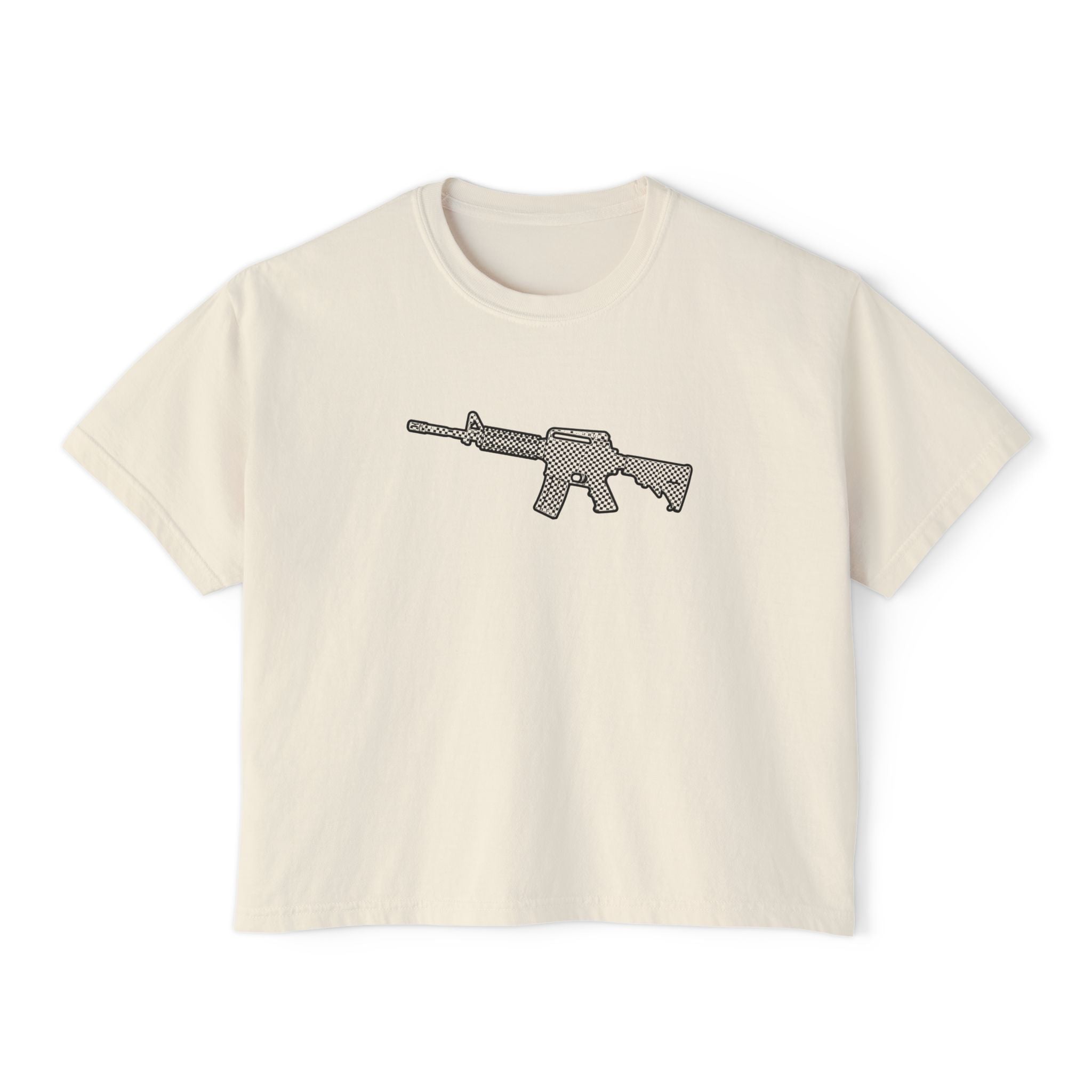 The Checker Collection-AR Rifle-Women's Boxy Tee