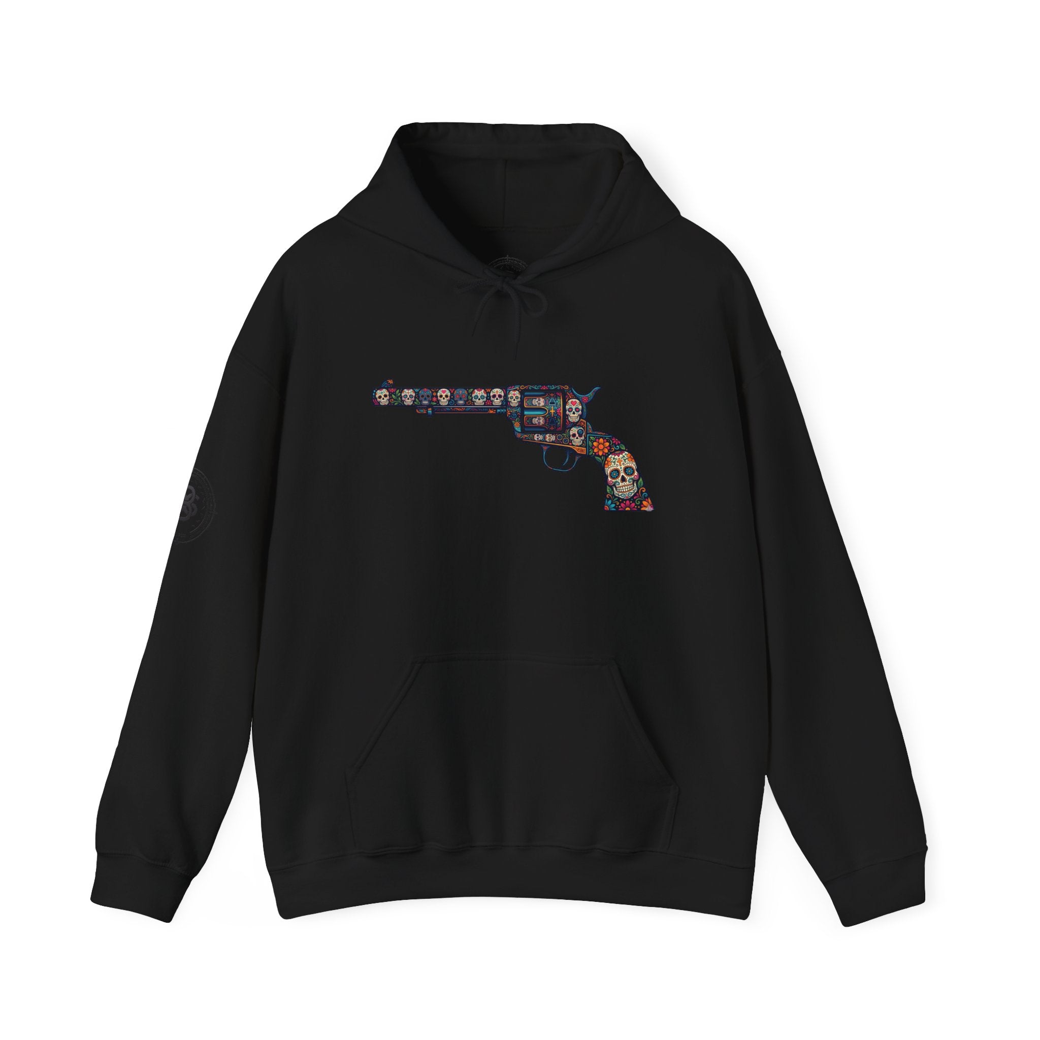 Sugar Skull Revolver Graphic Hoodie