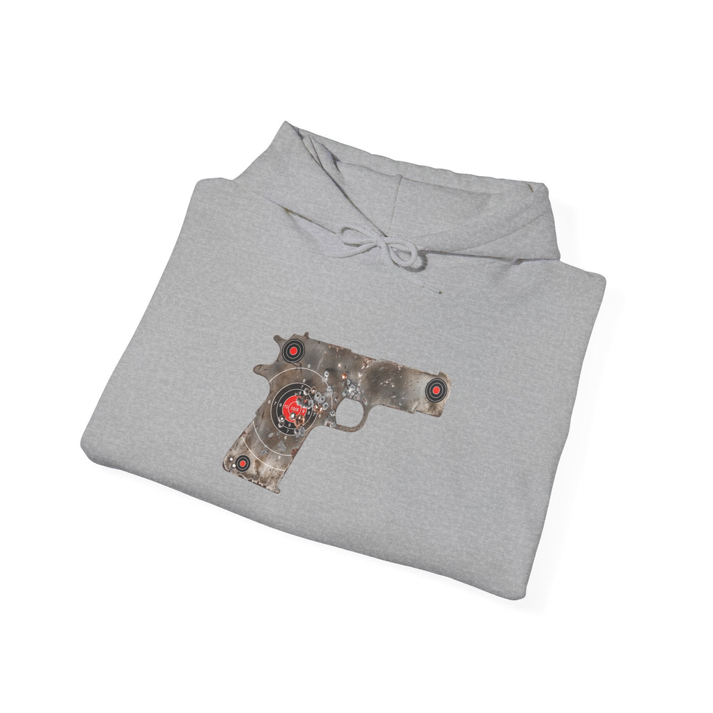 Vintage Metal Pistol Graphic Hoodie