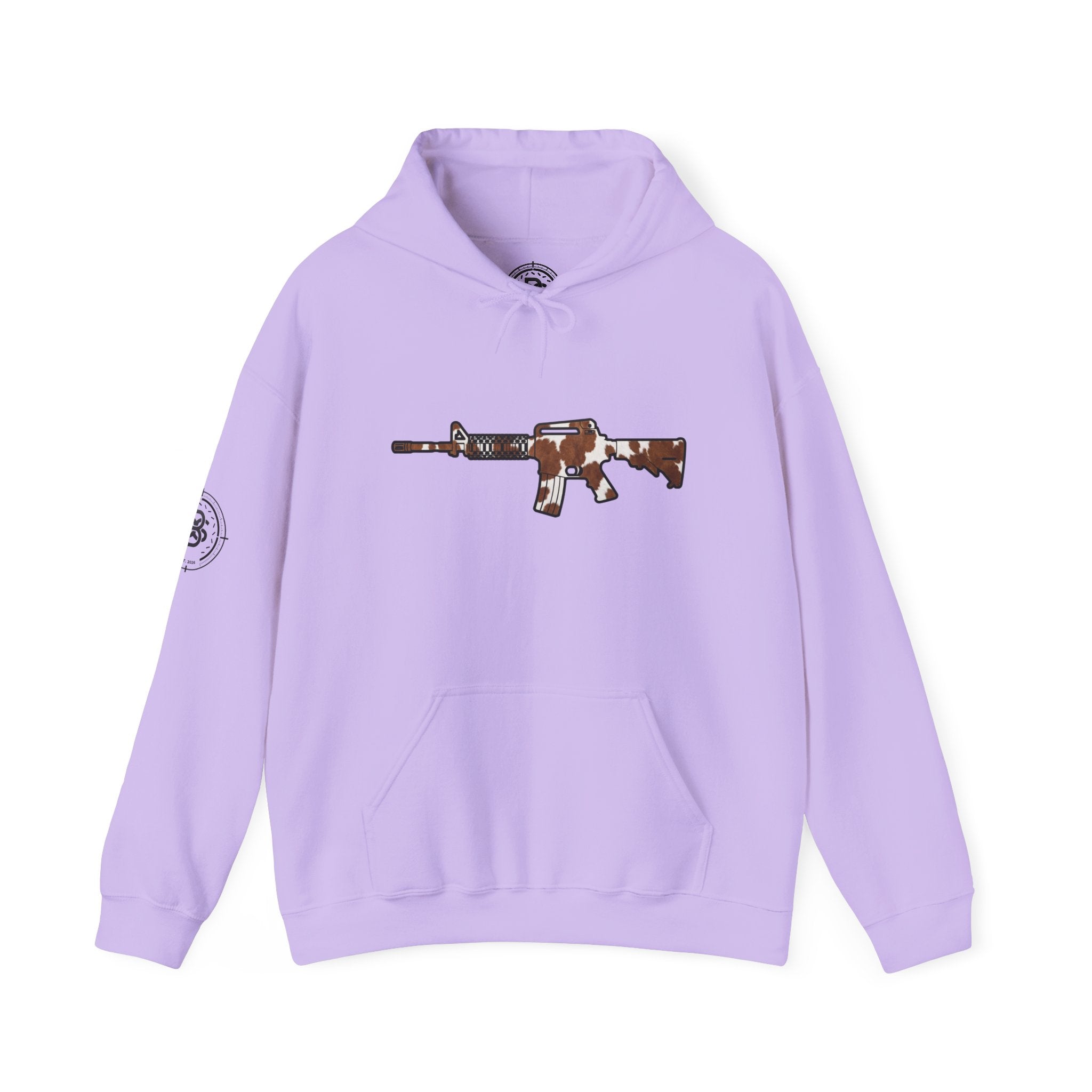 Cowhide AR Rifle Silhouette Hoodie