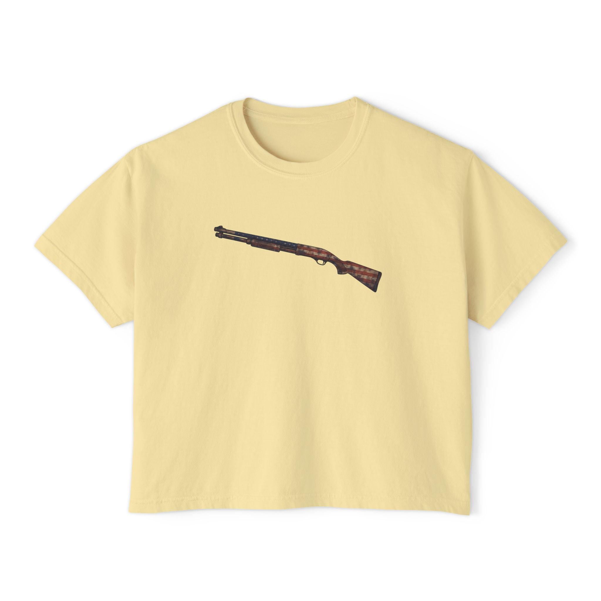 The US Flag Collection- Shotgun-Women's Boxy Tee