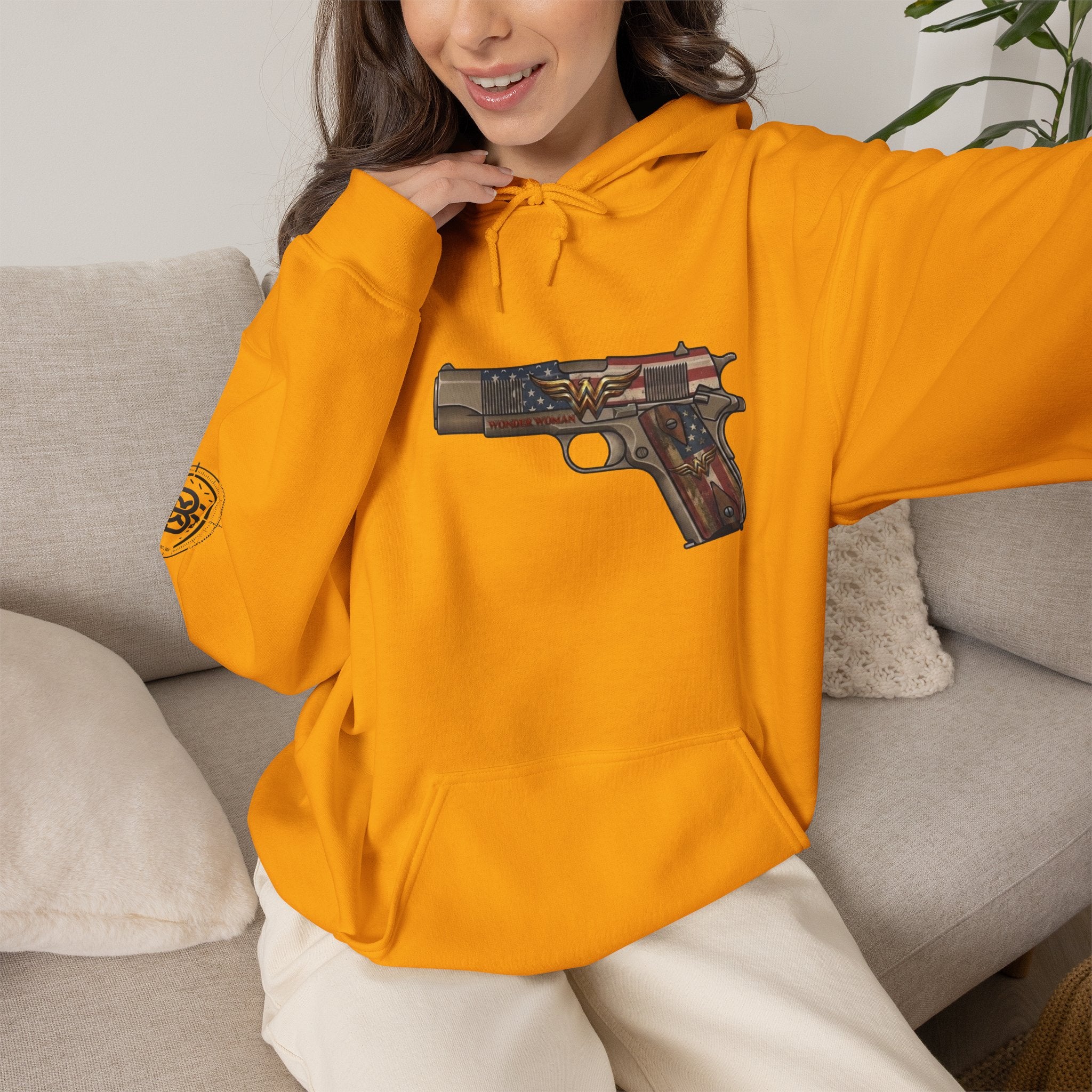 WW emblem Pistol Graphic Hoodie