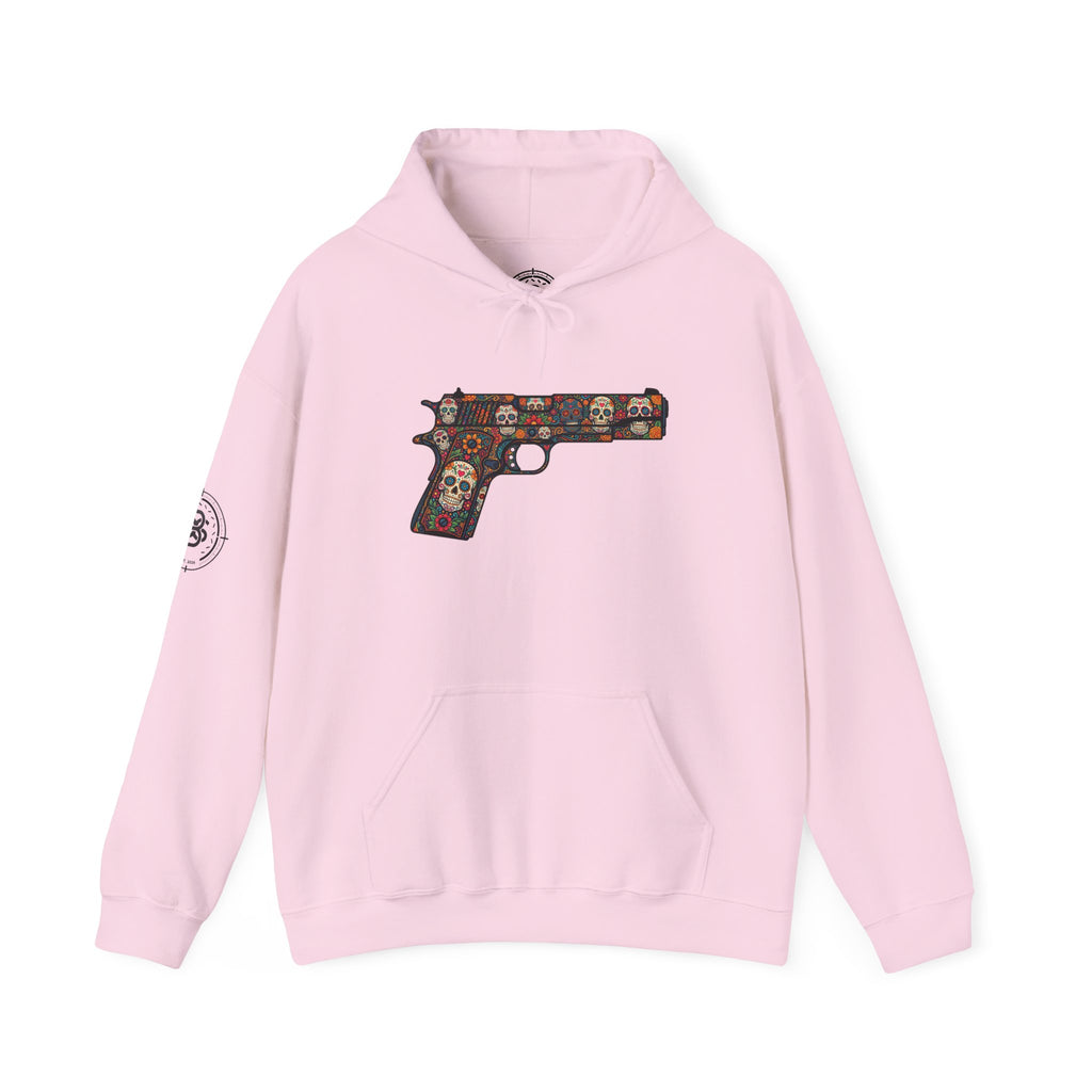 Sugar Skull Pistol Graphic Hoodie