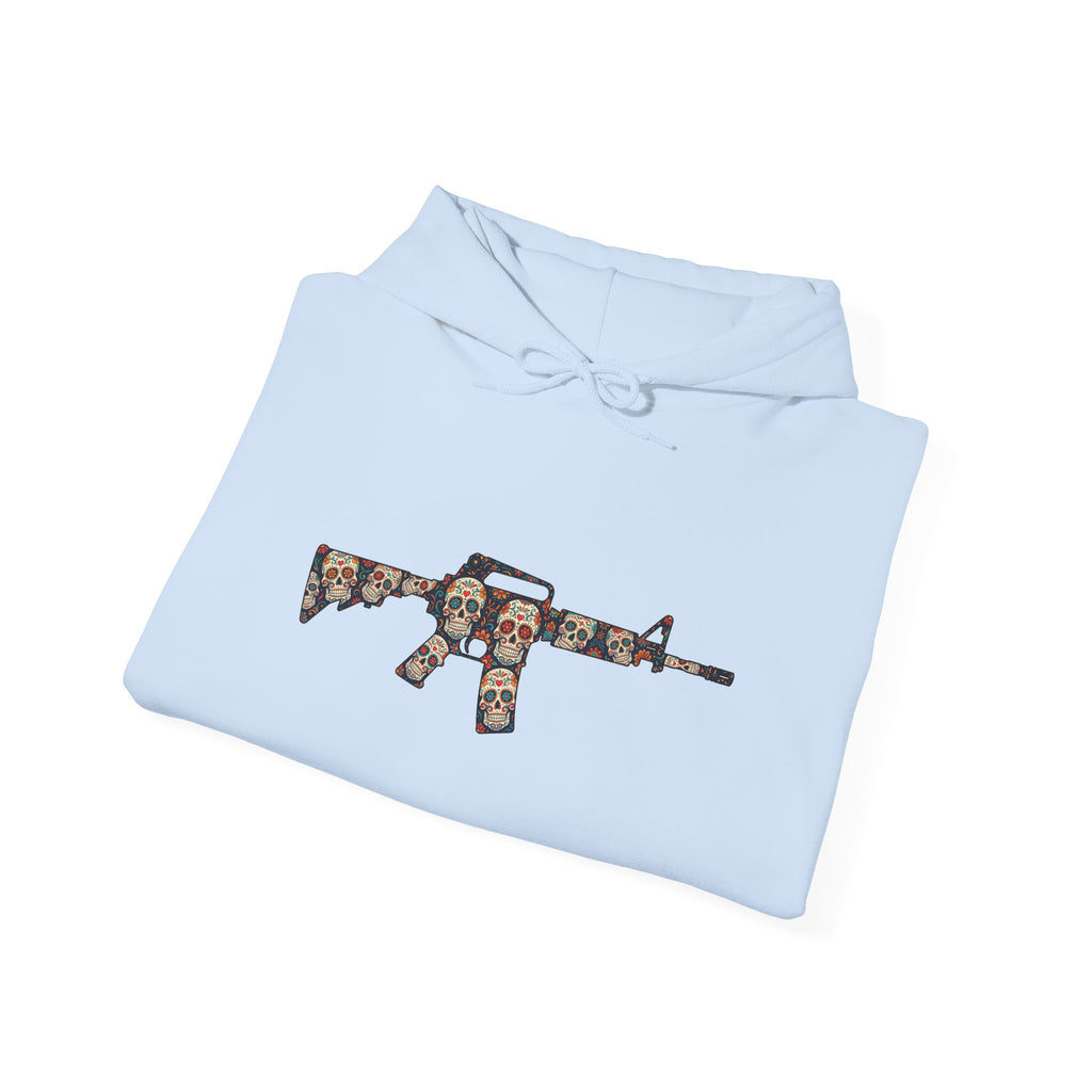 Sugar Skull AR-Style Rifle Graphic Hoodie