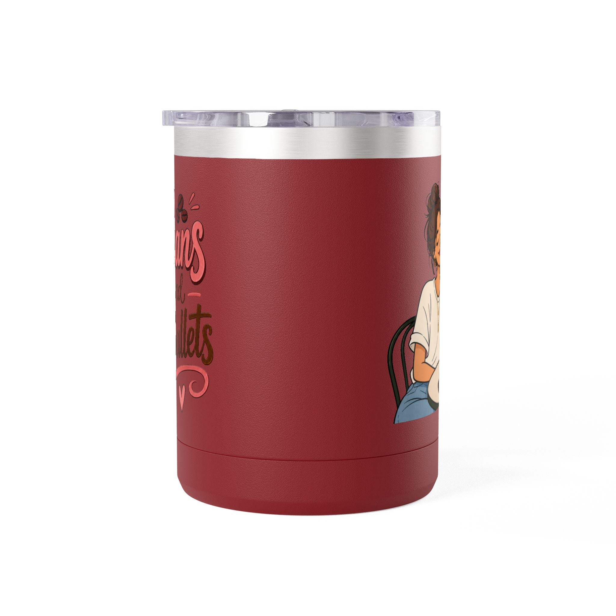 Beans and Bullets-15oz Travel Mug Tumbler