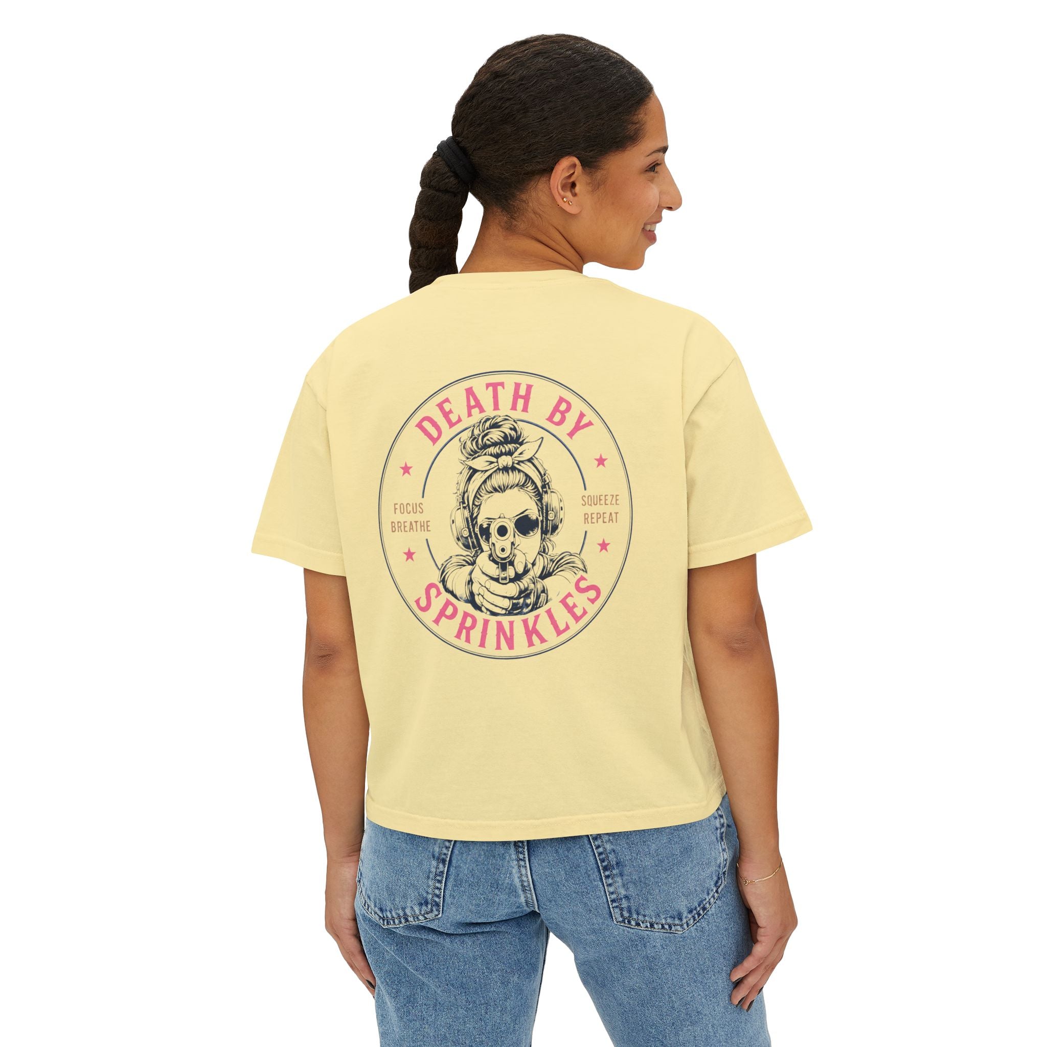 Death By Sprinkles-Women’s Crop T-Shirt